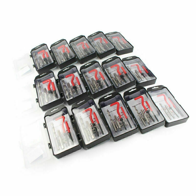Metric Thread Repair Tool Insert Kit M5 M6 M8 M10 M12 M14 Car Pro Coil w/ Box US