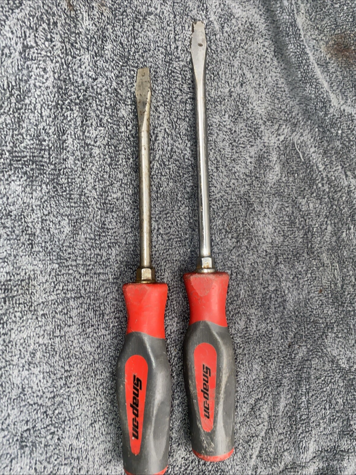Snap On Instinct Red Soft Grip Screwdriver 5/16/SHD6/3/8SHD8 Set2