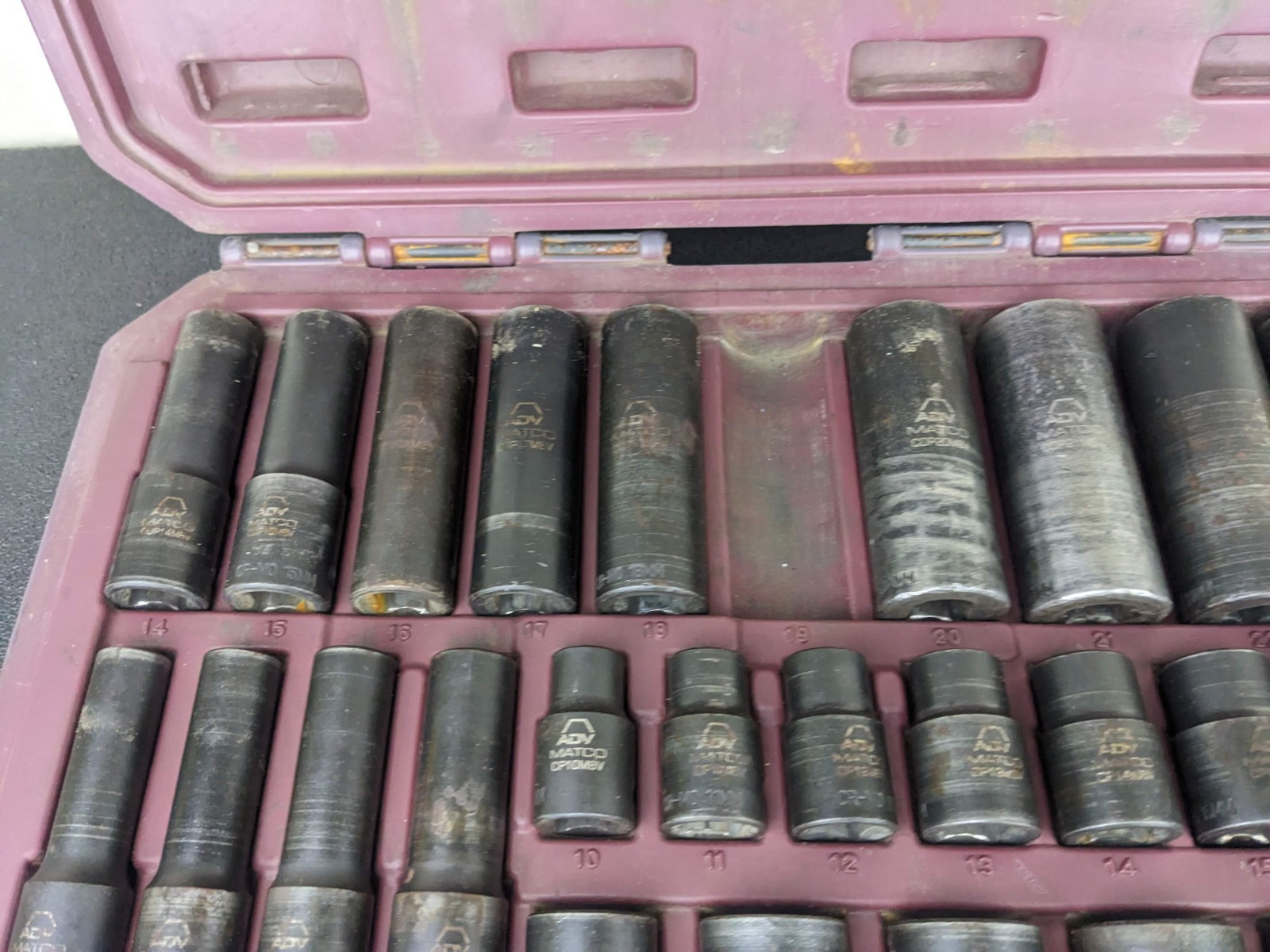 #bo053 MATCO SCPM306V 1/2″ METRIC 6-PT ADV SHALLOW & DEEP IMPACT SOCKET SET