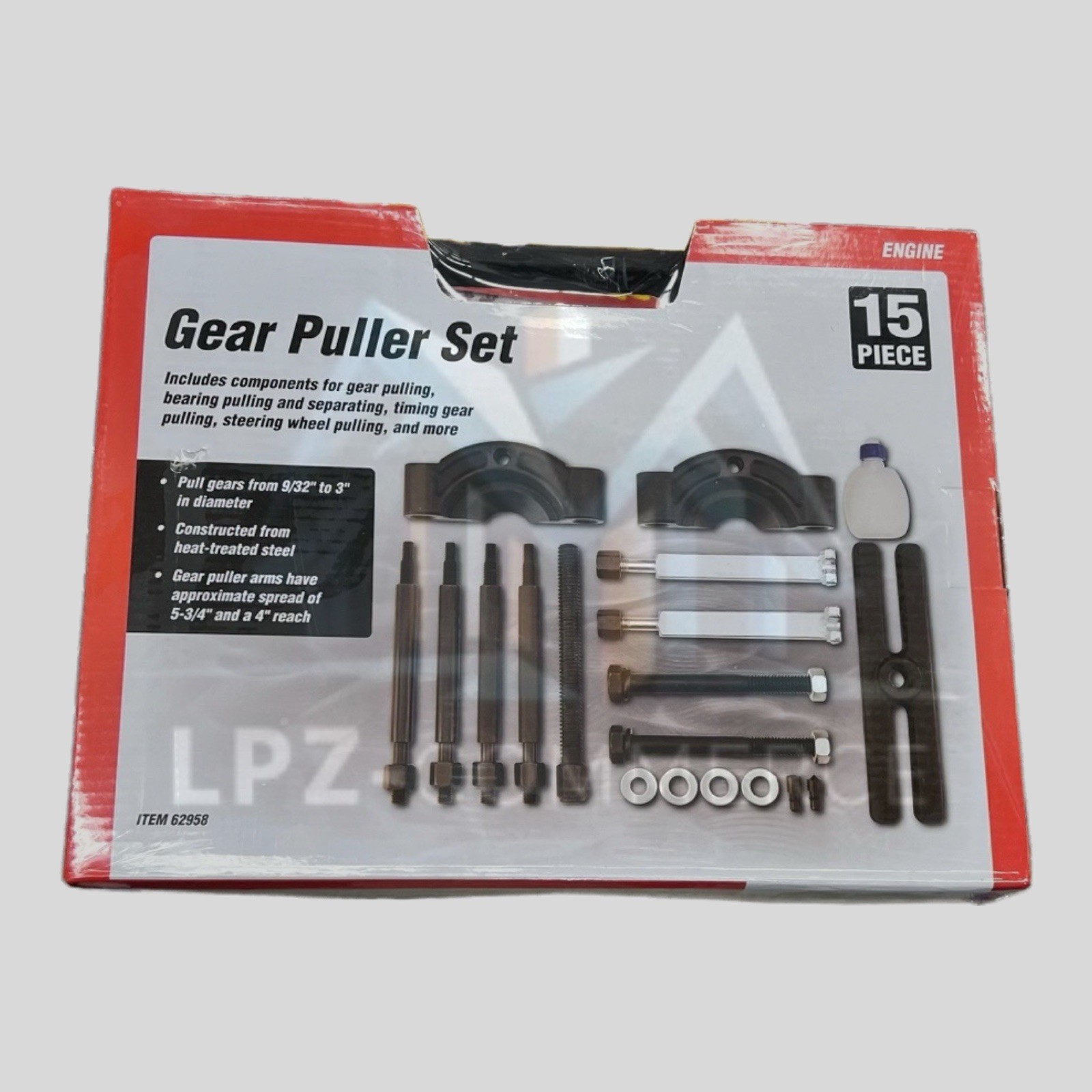 PITTSBURGH Gear Puller Set, 15 Piece