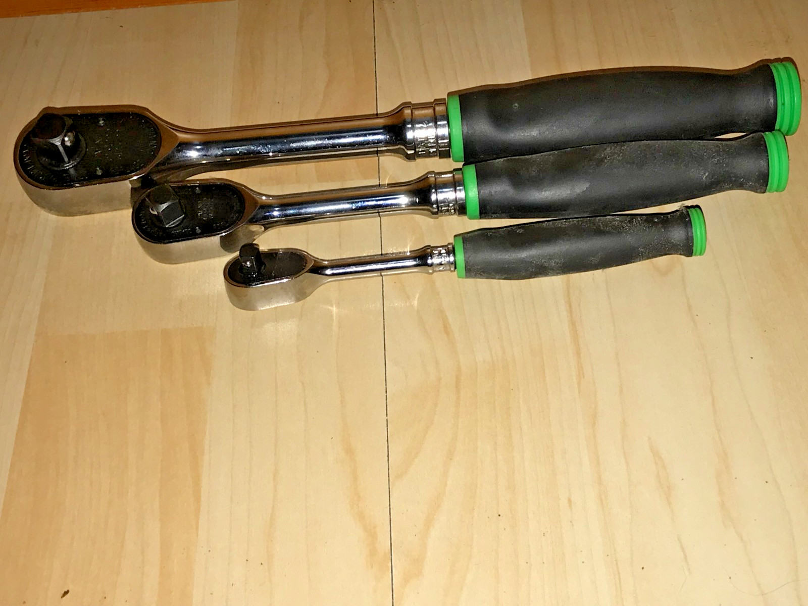 New Snap on SH936A FH936A THL936A Green Ratchet Set Nos 1/4 3/8 1/2″