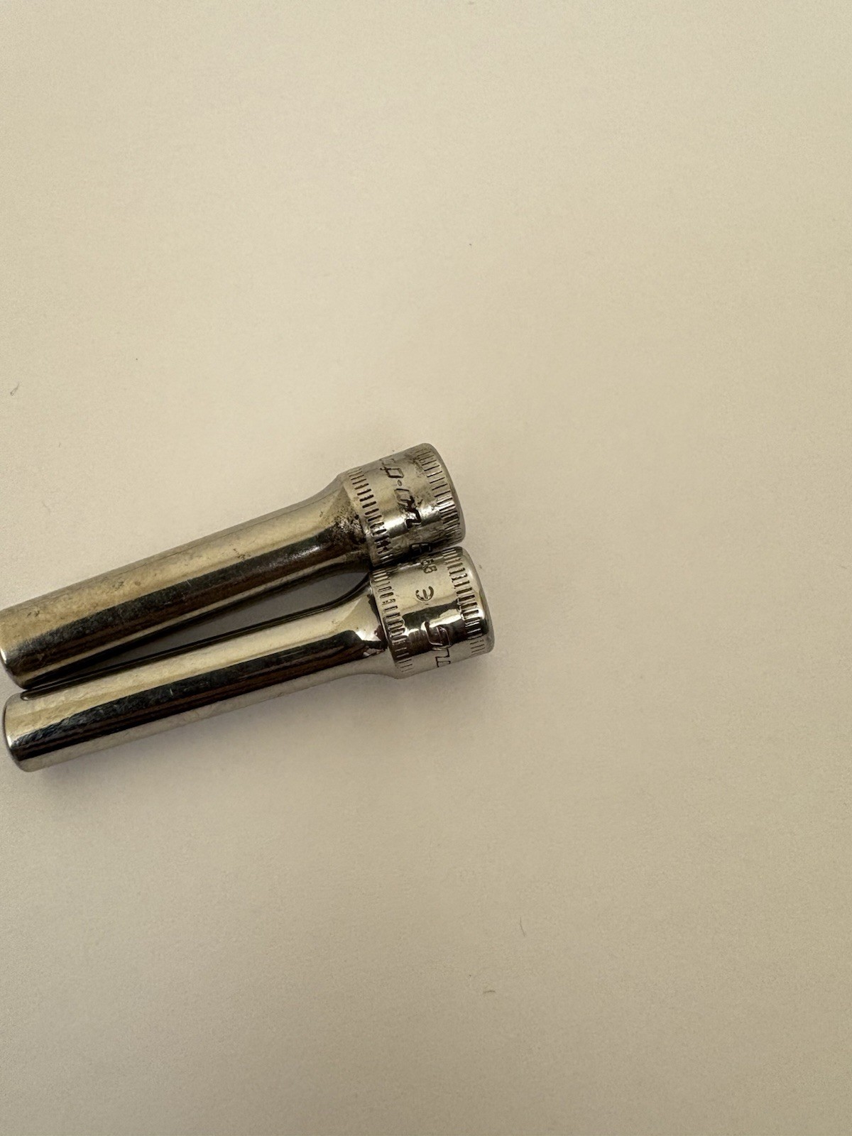 Snap On Tools 1/4″ Drive 5.5+6 mm Metric Deep Chrome Socket STMM5.5 And STMM6