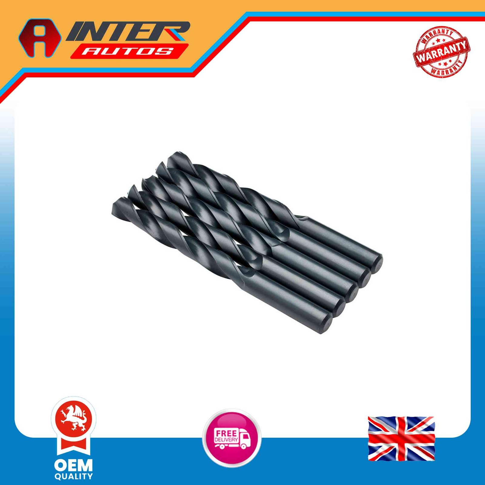 Draper Expert HSS Drill Bit, 13.0 x 220mm (Pack of 5) 38823