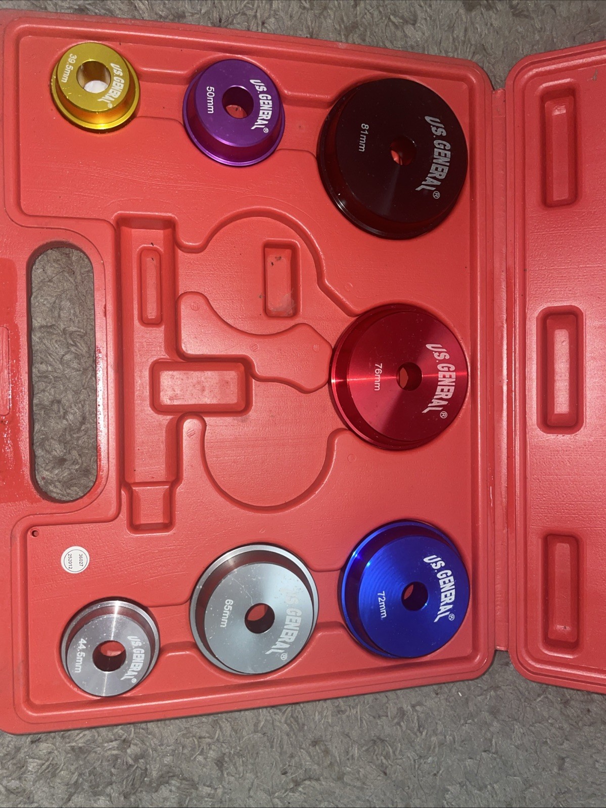 US General 95853 Bearing Race & Seal Driver Kit – INCOMPLETE 7 Pieces