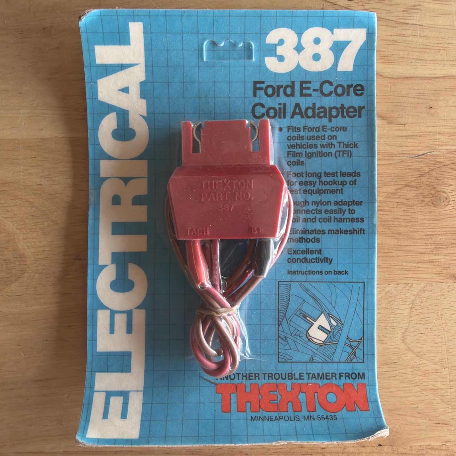 Thexton Tools Ford E-Core Coil Harness Lead Adapter No. 387 New old Stock