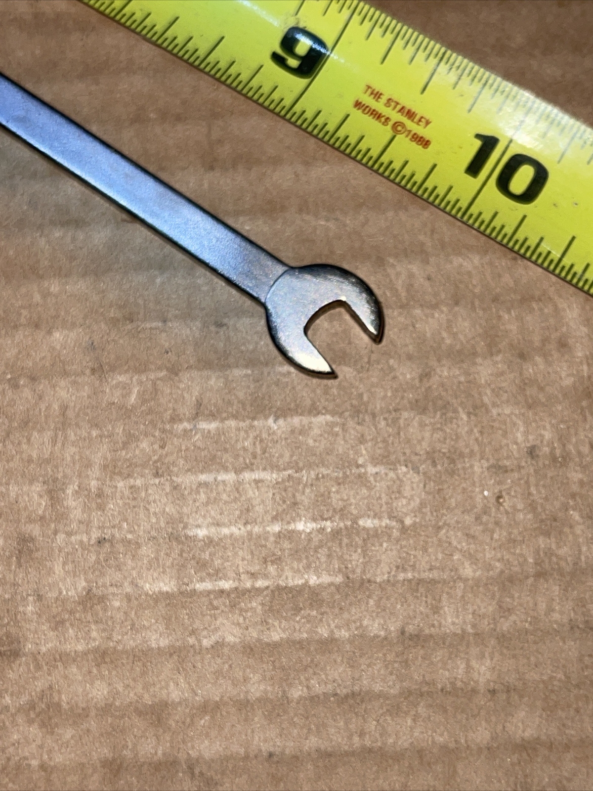 Vintage Vim USA 9527 3/16 In X 1/4 In SAE Open End Stubby Wrench Short