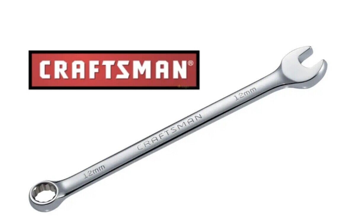Craftsman CMMT42916 Combination Wrench 12 mm Point Metric MM Polished Chrome New