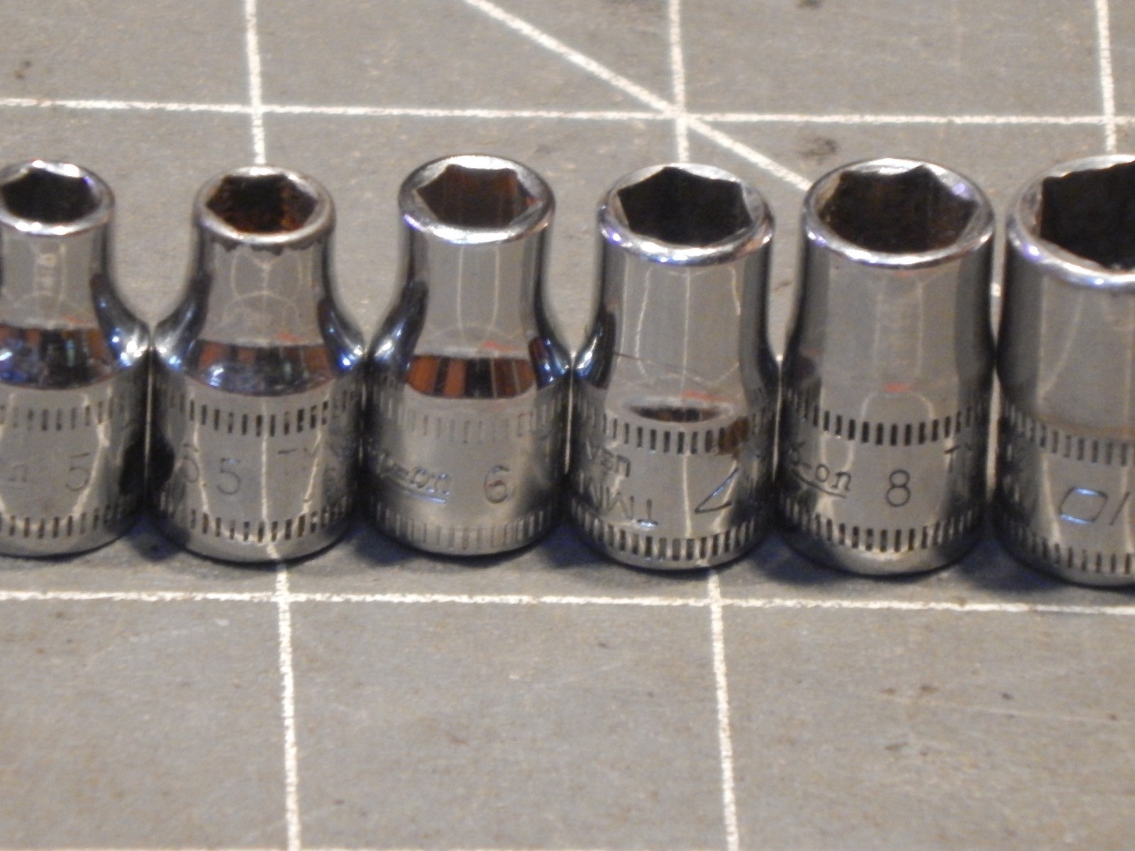 Snap On Tools 11Pc Metric 1/4″ Drive Shallow Socket Set 4MM 14MM 6Pt Dr TMM