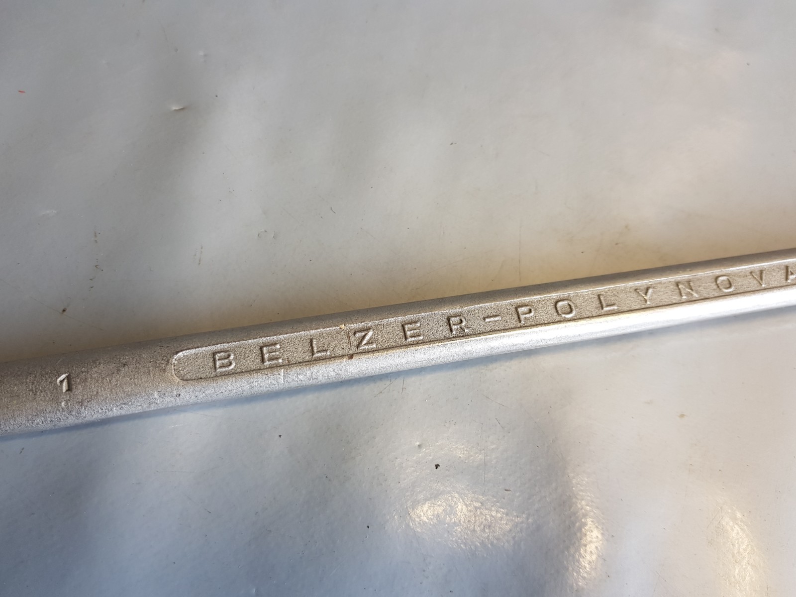 Vintage Belzer Polynova Double Ring Spanner Inch 15/16″ + 1″ Ex German Army