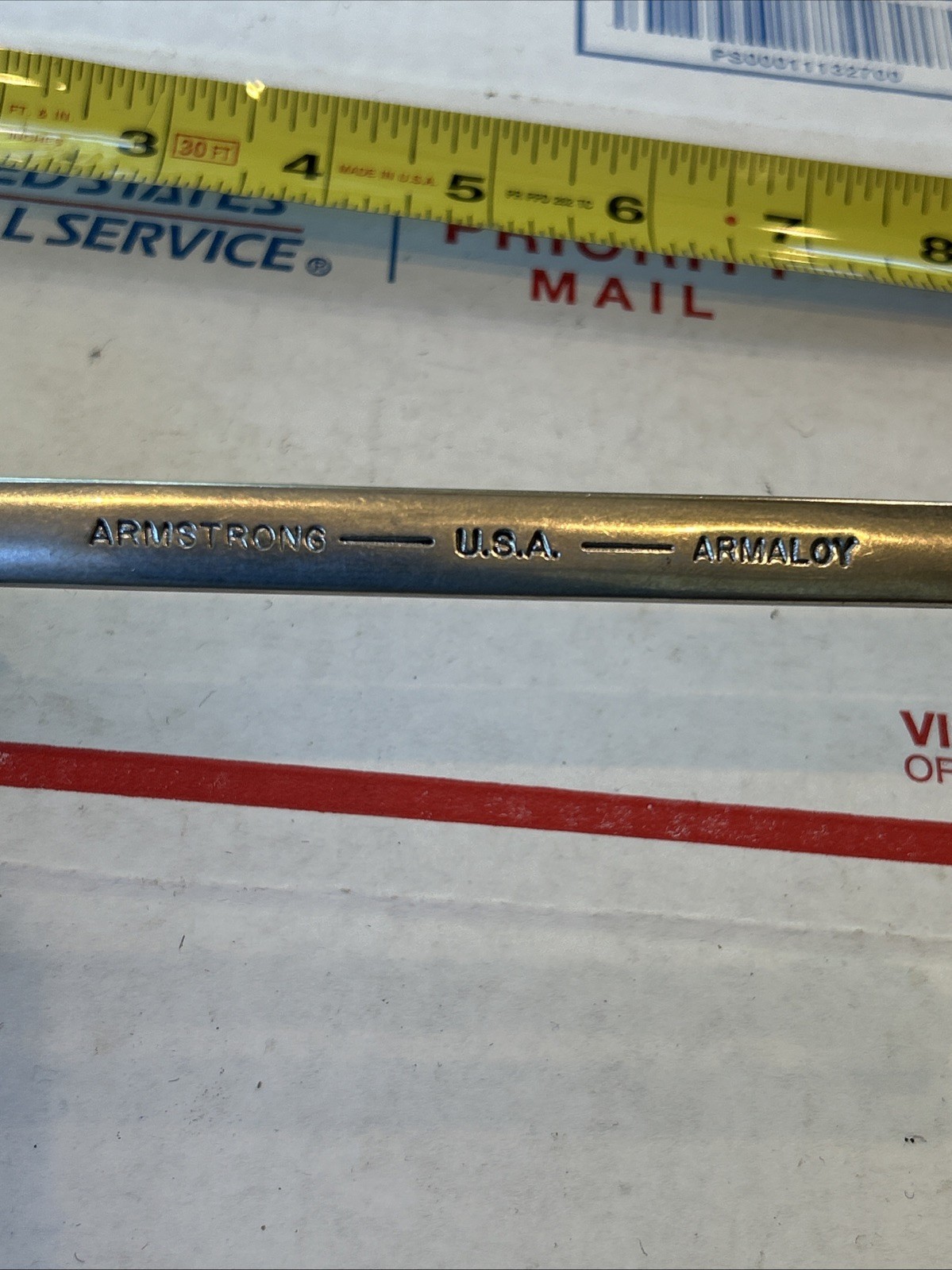 Armstrong 52-212 12mm Full Polish Long Combination Wrench 12 Point USA Armaloy