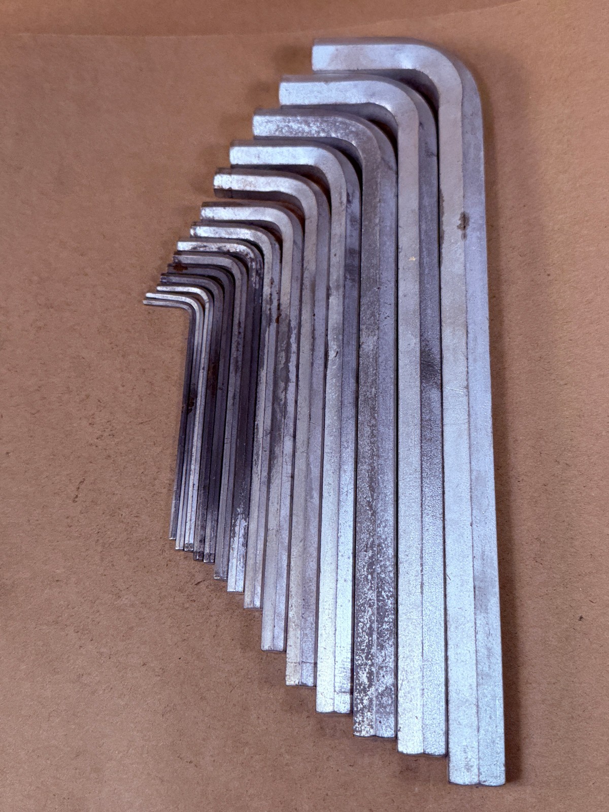 GREAT – Vintage Snap-on C-67 SAE Allen Hex Wrench Set – 14 in Pouch 3/32 to 5/8″