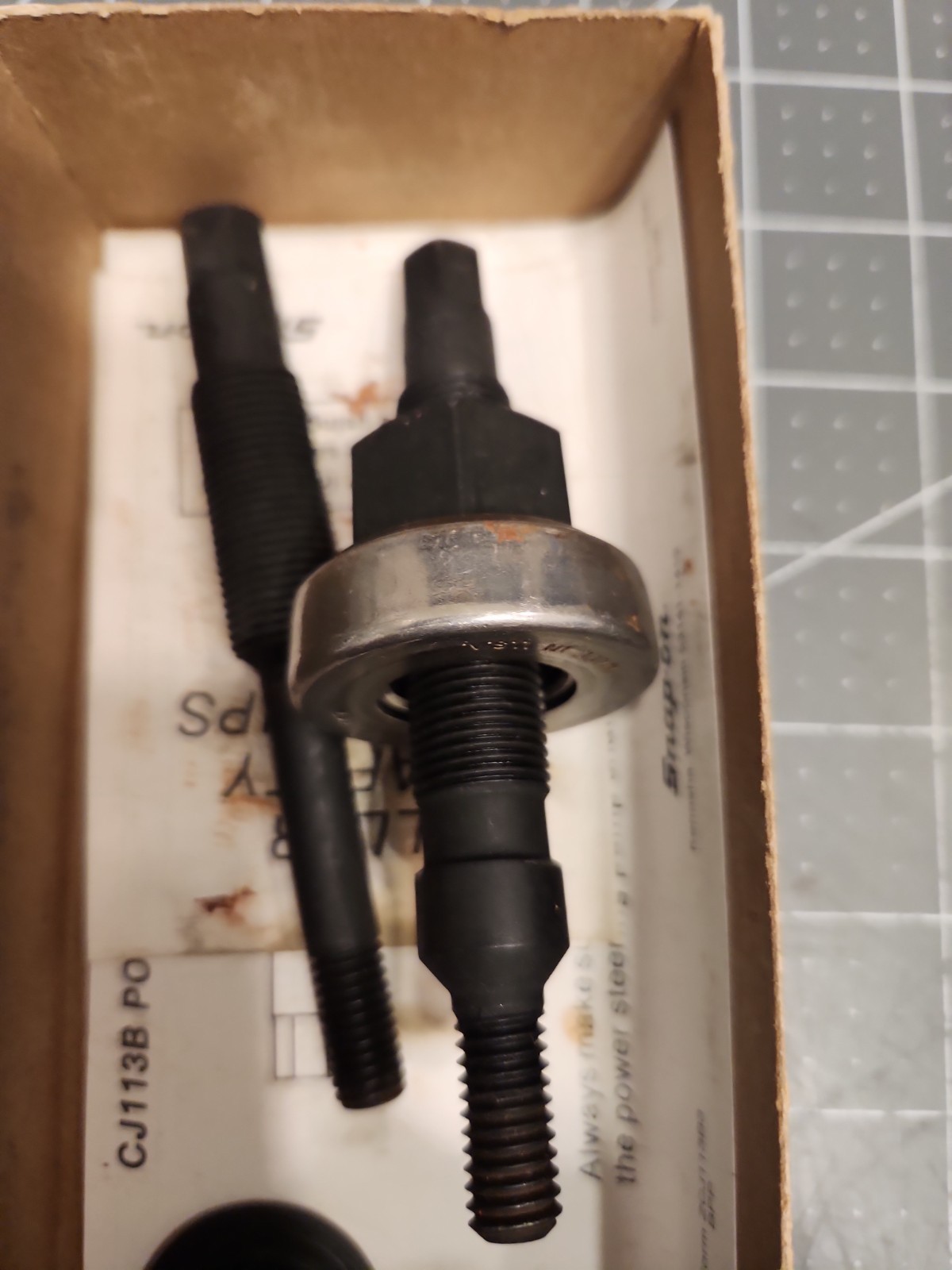 Snap On CJ122 Power Steering Pulley Installer Set*** Like NEW