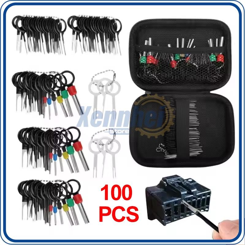 Pin Ejector Wire Kit Extractor Connector Terminal Removal Tool For Car 100PCS