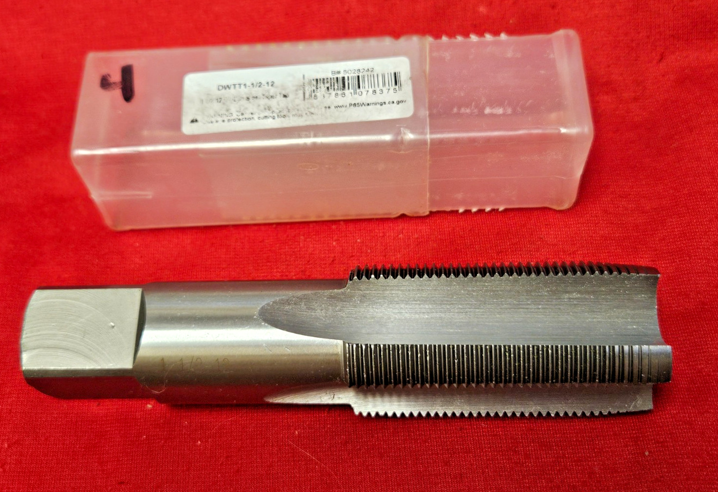 1-1/2″-12 NF Tap Alfa CSHTT70561 Carbon Steel Taper Starter Hand 4FL