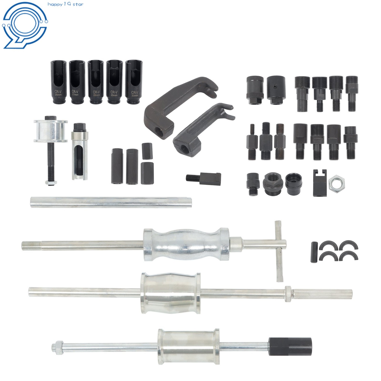 40Pcs Universal Diesel Injector Remover Slide Hammer Puller Extractor Kit