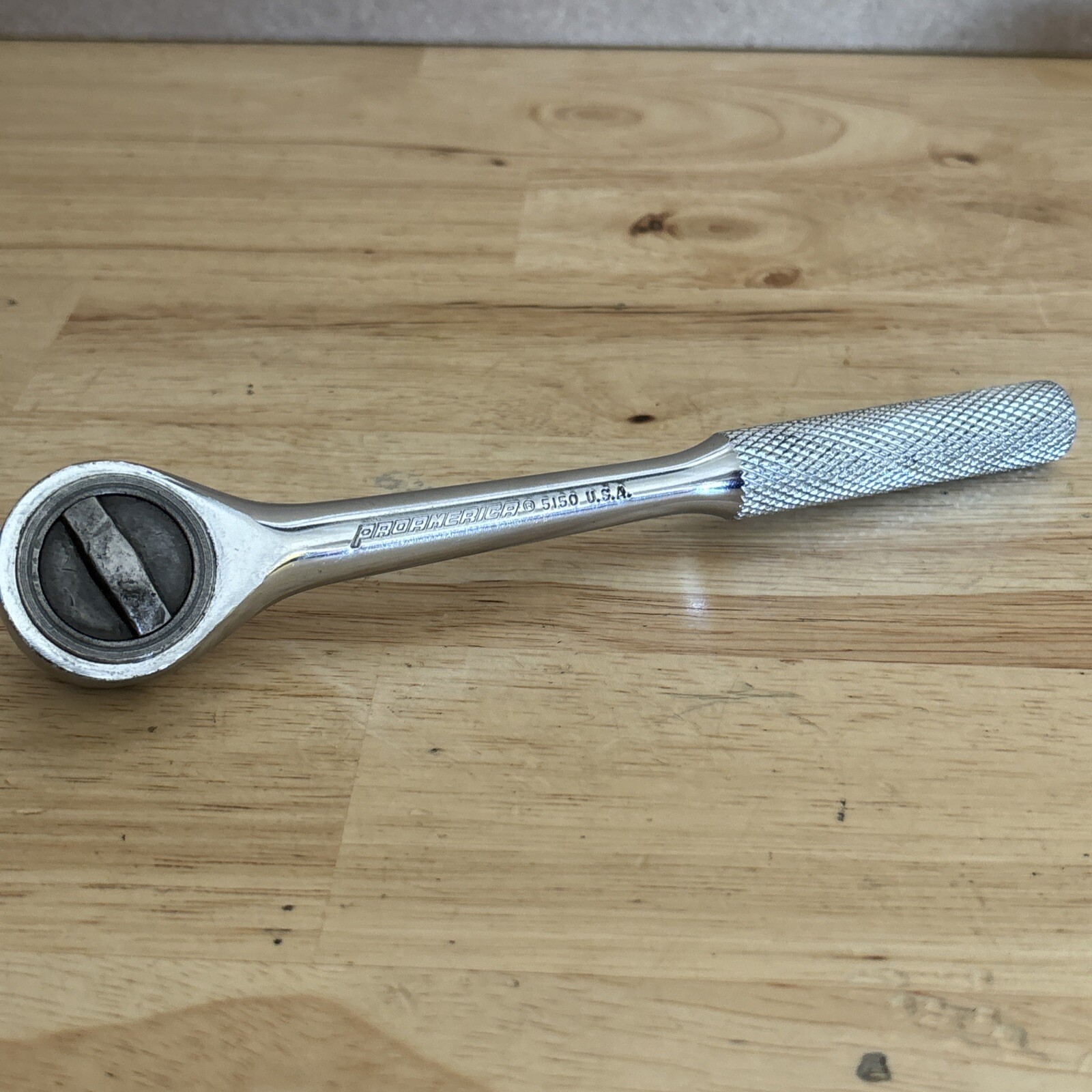 Proamerica 3/8″ Drive Ratchet Knurled Handle 5150 Made In USA