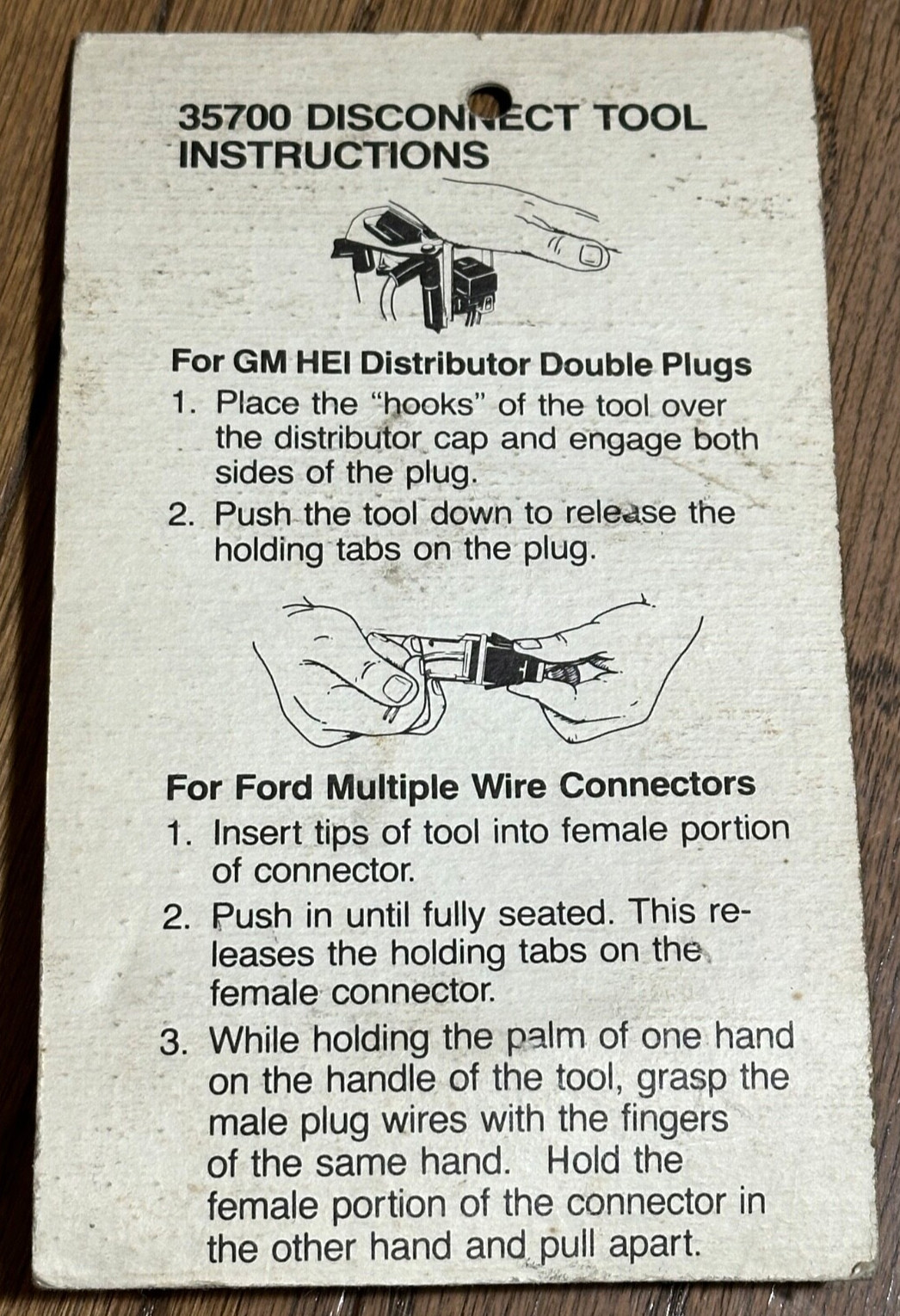 🇺🇸NEW Lisle Tools GM HEI Distributor Disconnect Ford Double Multiple Plug