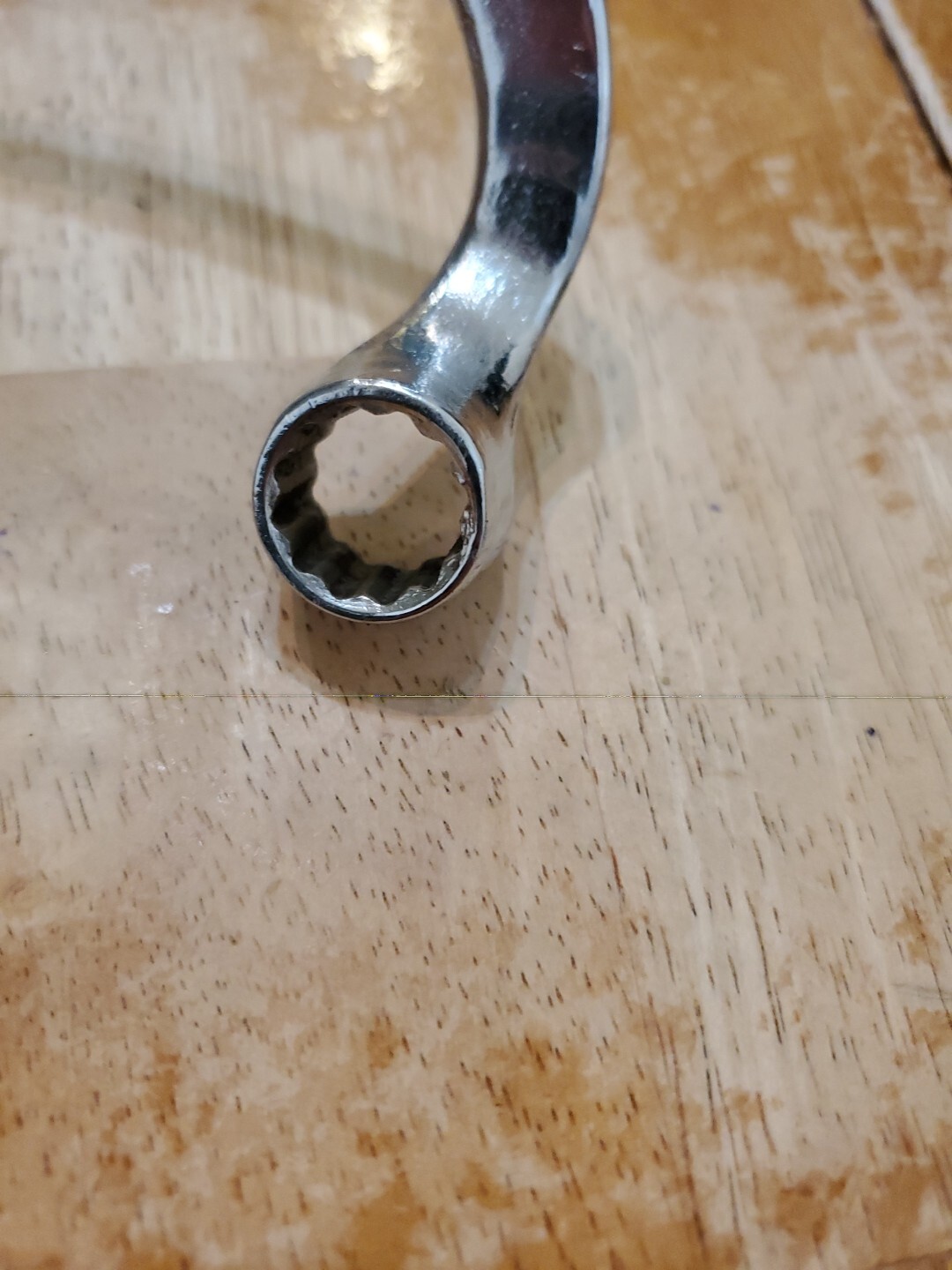 Snap On 9/16″ 12Pt SAE Chrome Door Hinge Wrench S9619