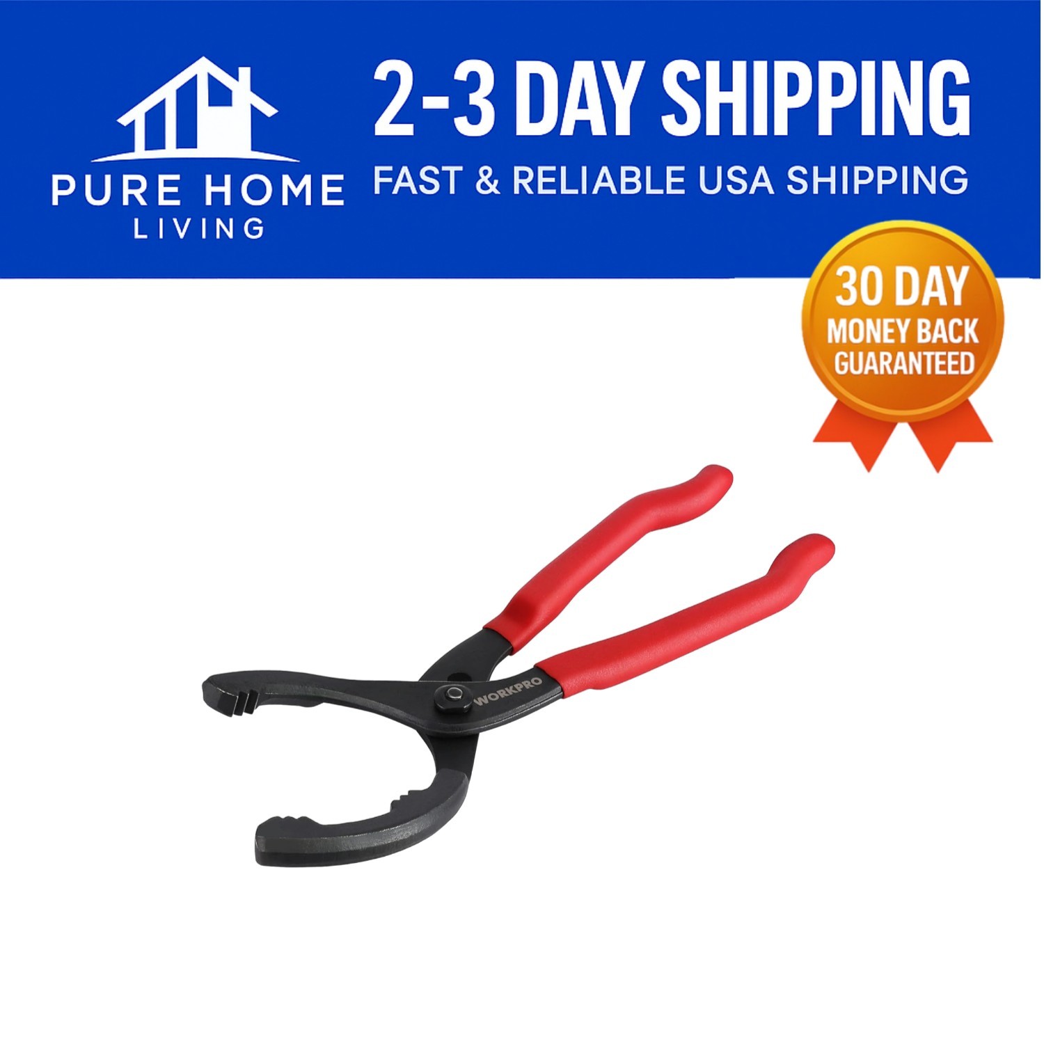 12″ Adjustable Oil Filter Pliers with Ergonomic Grip – Durable High Carbon Steel