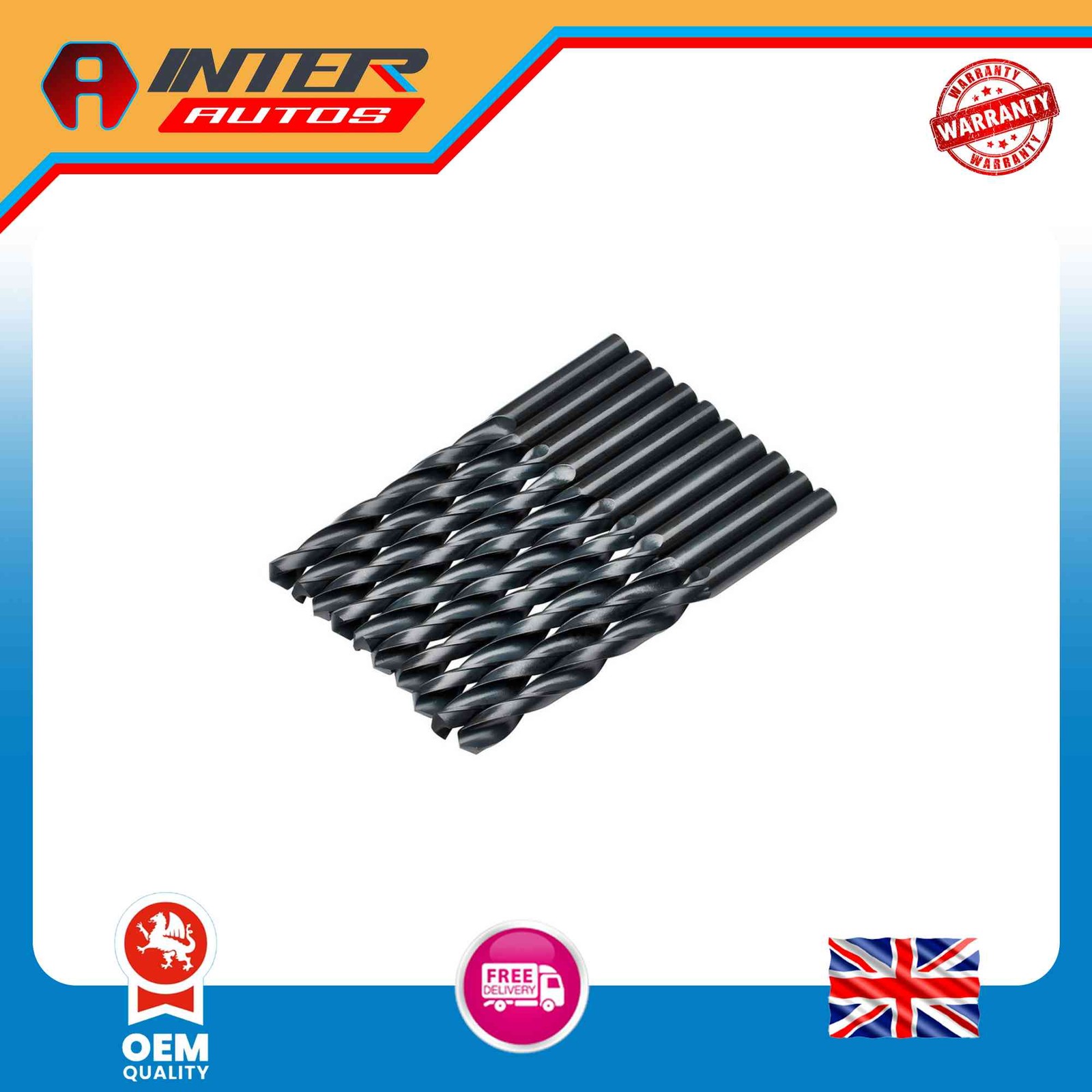 Draper Expert HSS Drill Bit, 8.0 x 220mm (Pack of 10) 38813