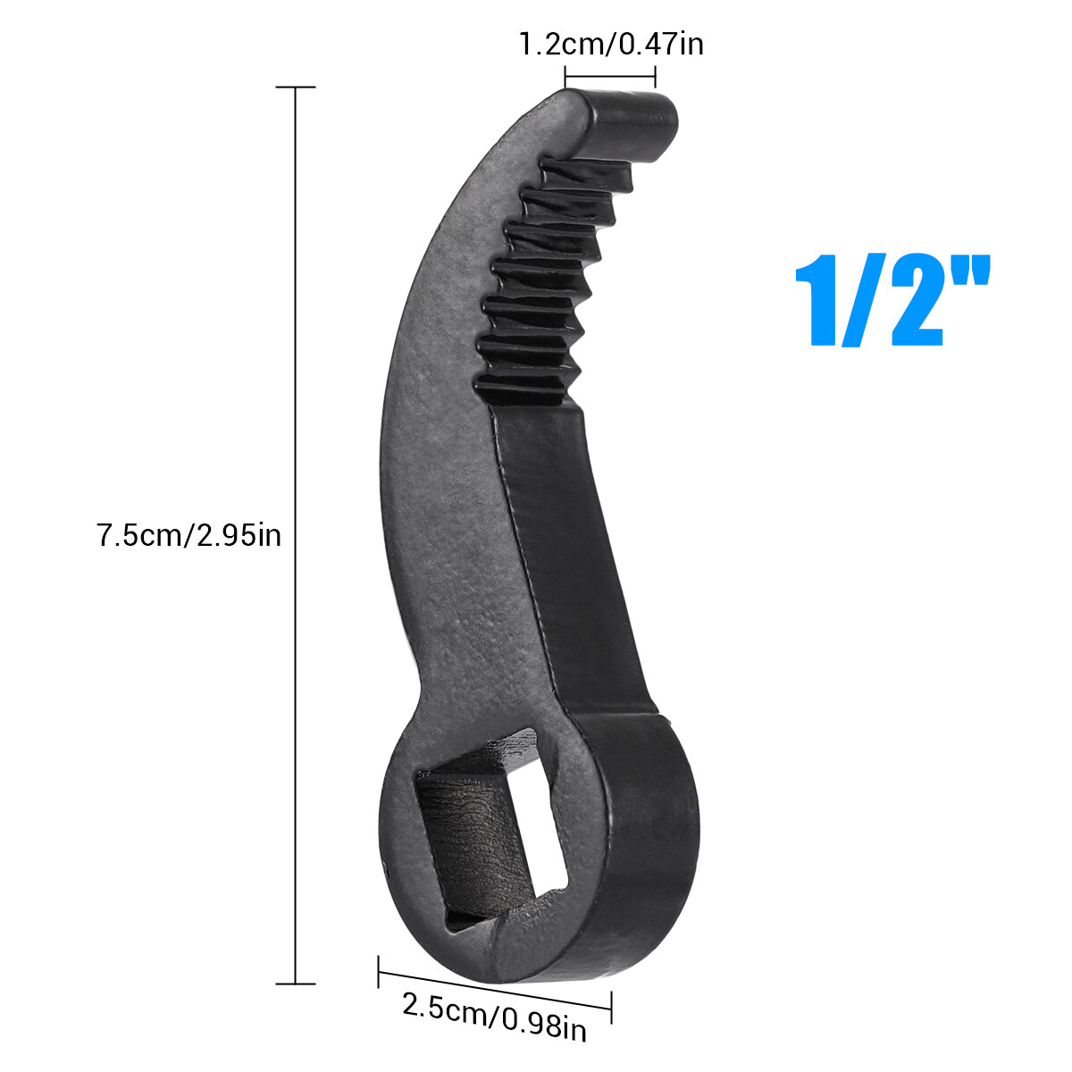 1/2″ 3/8″ Pry Bar Wrench Adapter Head Half Shaft Removal Crowbar Ratchet Tool