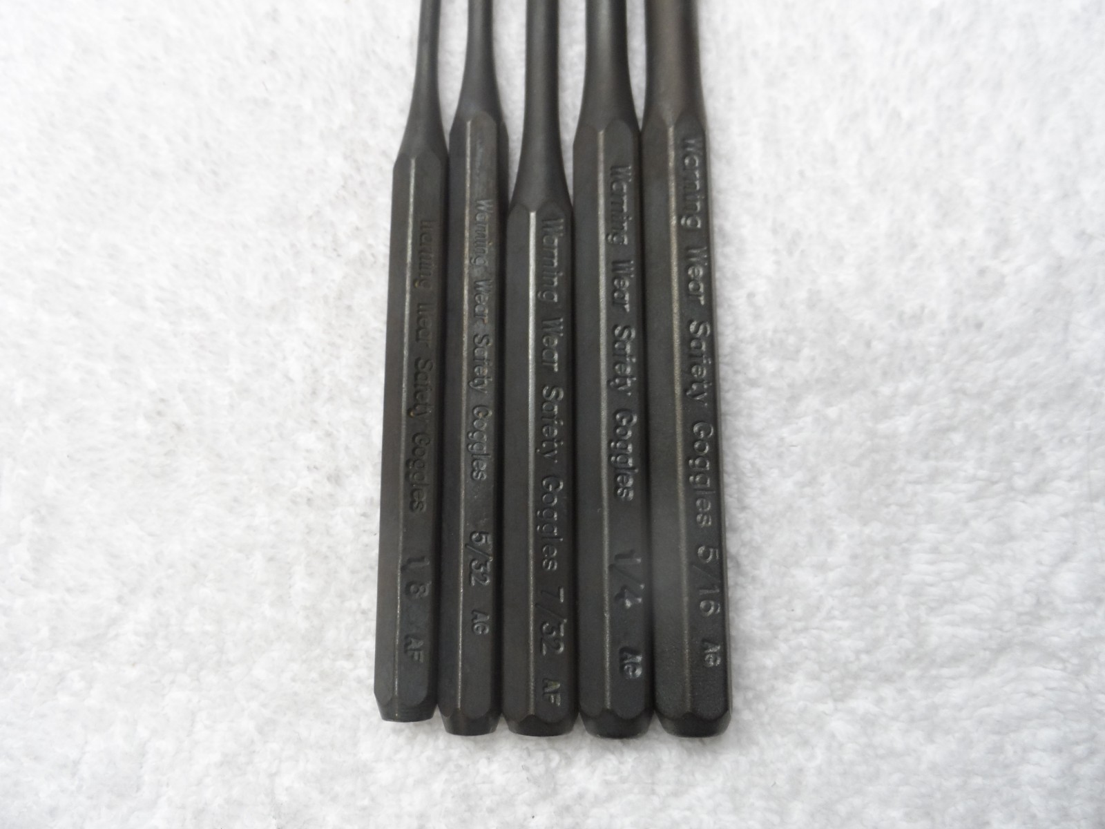 Craftsman Roll Pin Punch Set, made in USA (p/n 42212-13-15-17-18) – 5 pcs
