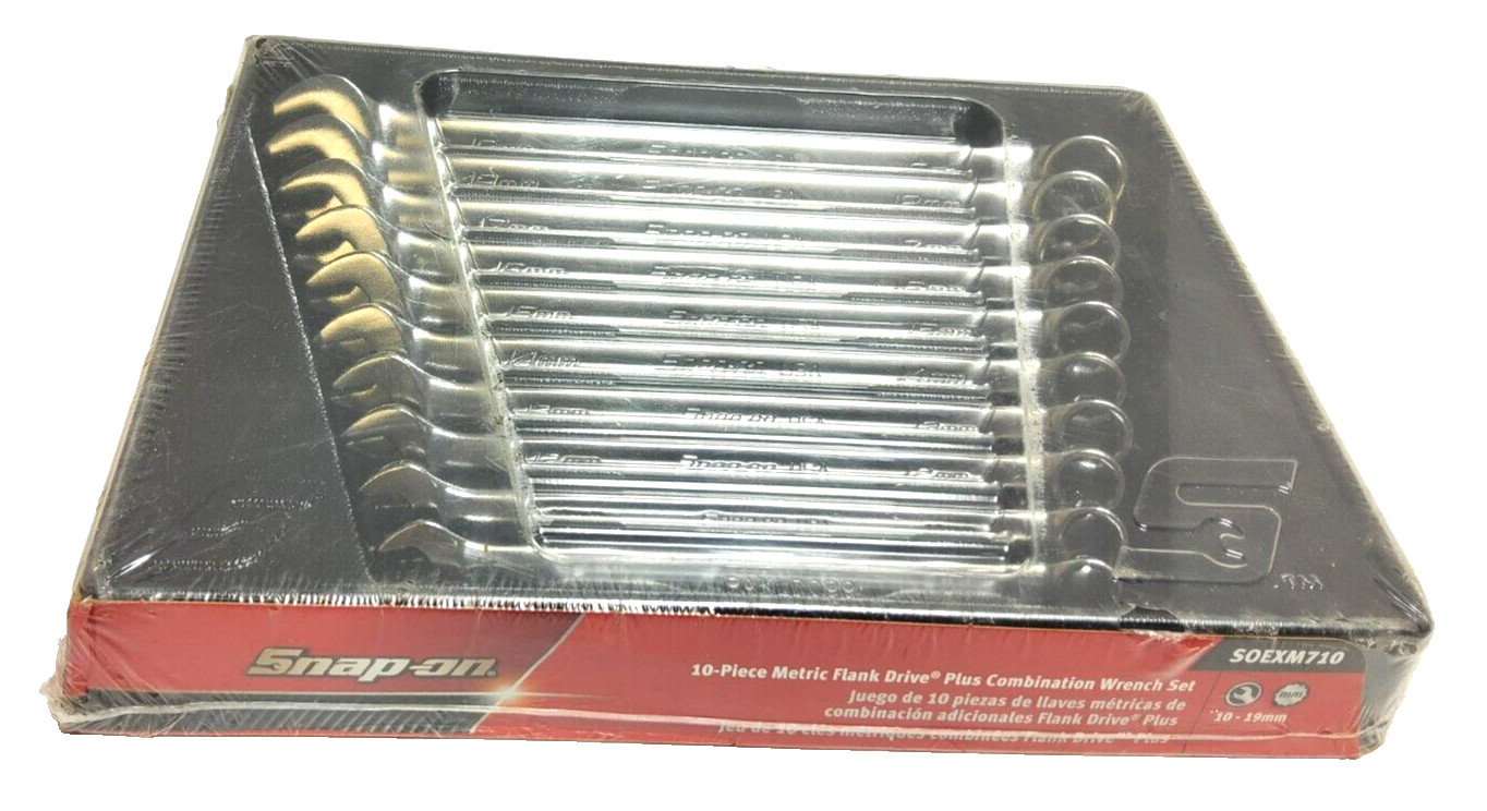 NEW Snap-on™ 10 thru 19 mm 12-point box FLANK drive PLUS Wrench Set SOEXM710