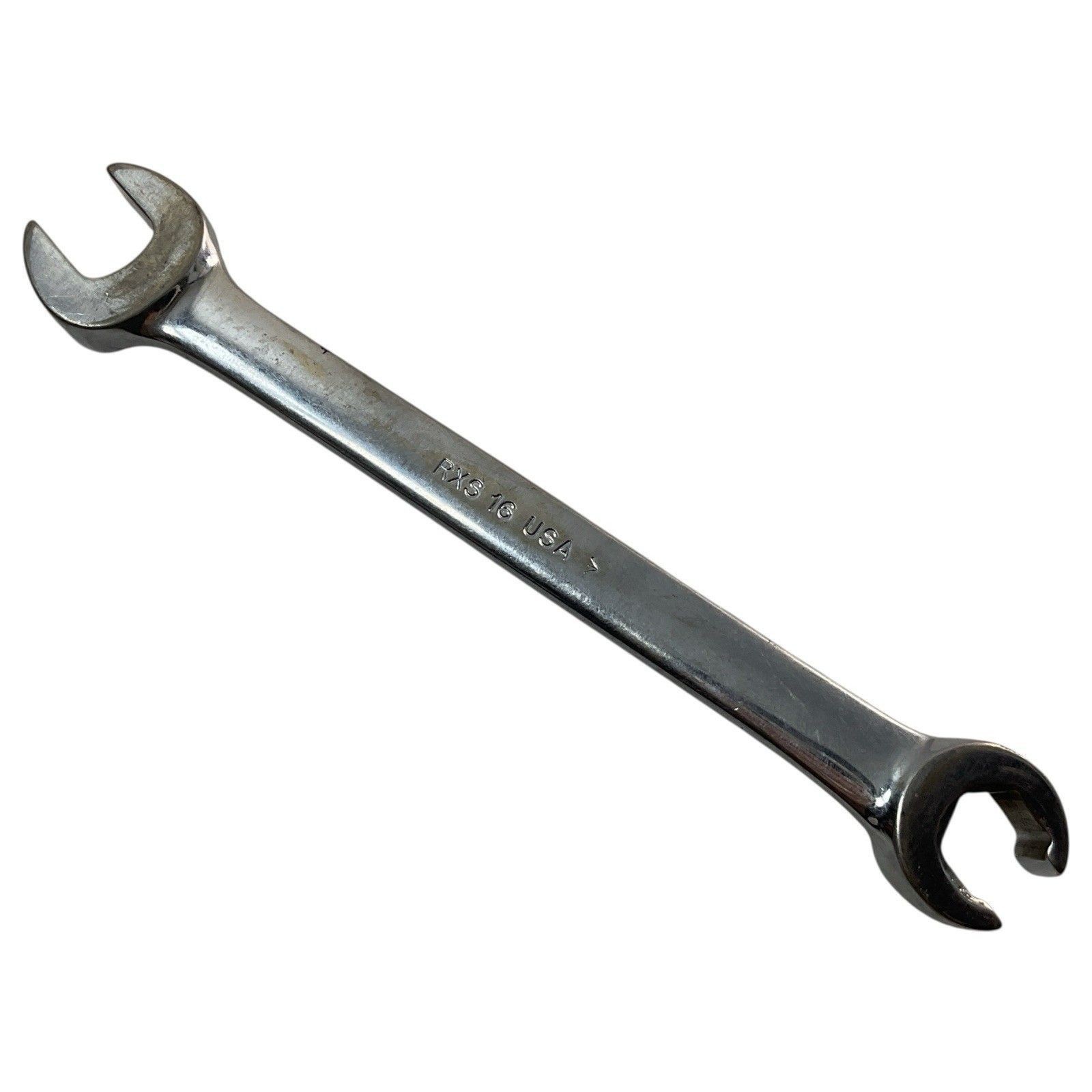 Snap On RXS16 Flare Nut Line Wrench 1/2 Inch SAE Standard Open End 6 Point USA