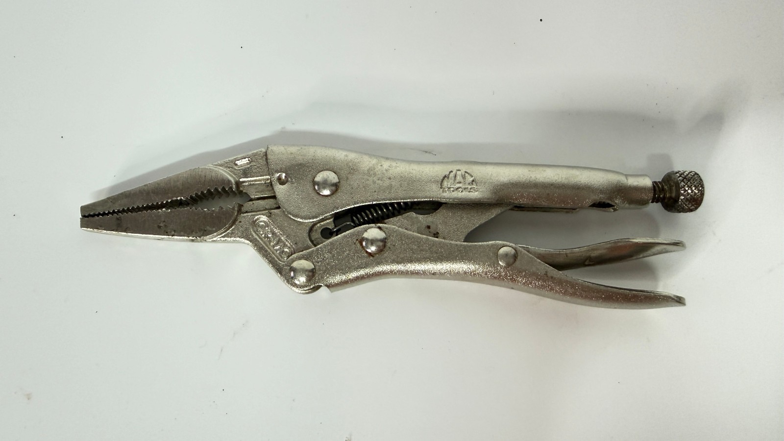 Mac Tools 9” Long Nose Jaw Snap Locking Vise Grip Pliers And Wire Cutter MLP9LN