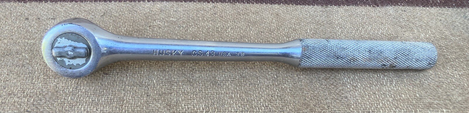 Husky Tools CS43 1/2″ Drive Ratchet Socket Wrench Vintage USA Made 10 Inch Long