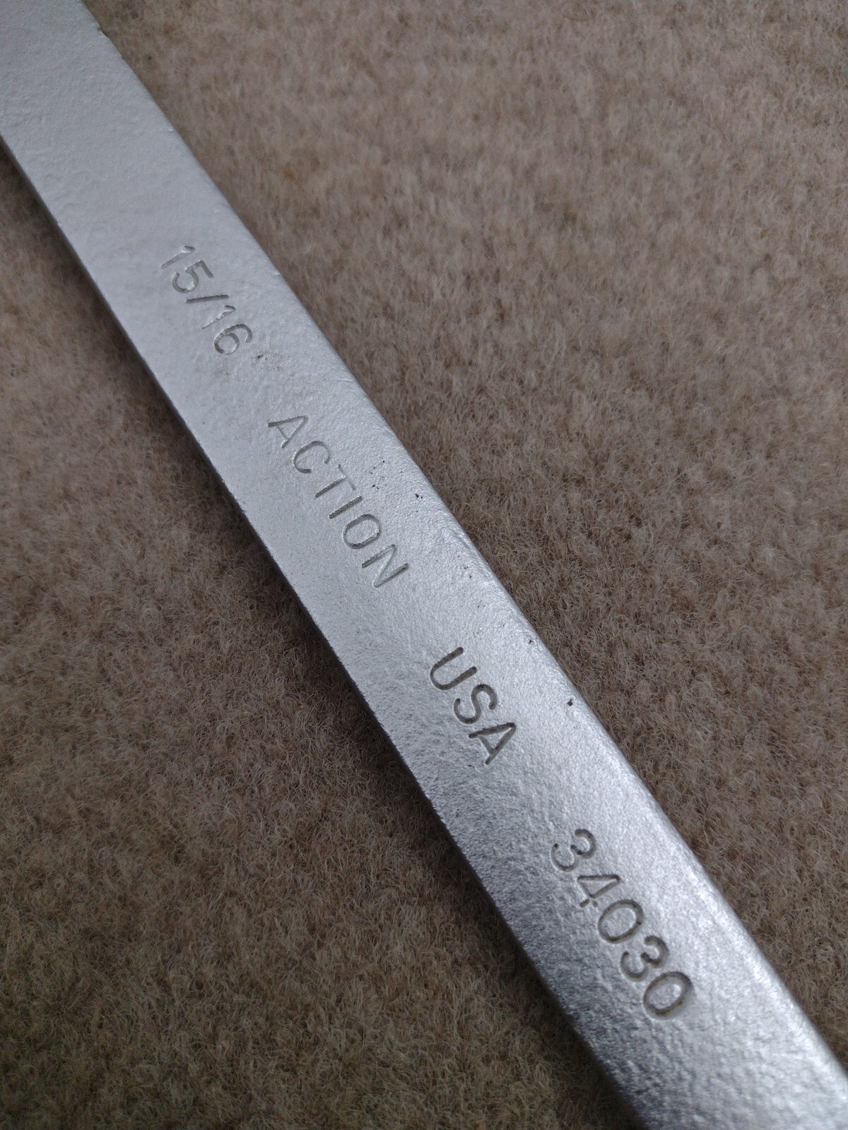 Action USA 15/16″ Combination Wrench 12pt 34030 SAE Standard Tools Chrome Made .