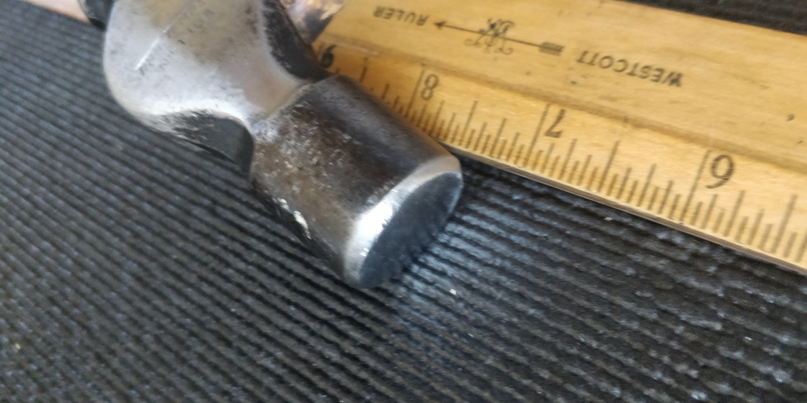 Vintage True Temper No. 1308 Ball Peen Hammer Made In USA