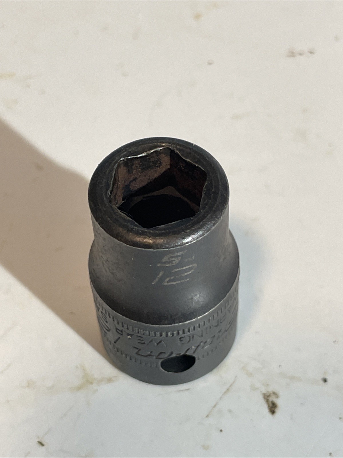 SNAP-ON IMML120 USA 1/2 Inch Drive 6 Point 12mm Shallow Impact Socket