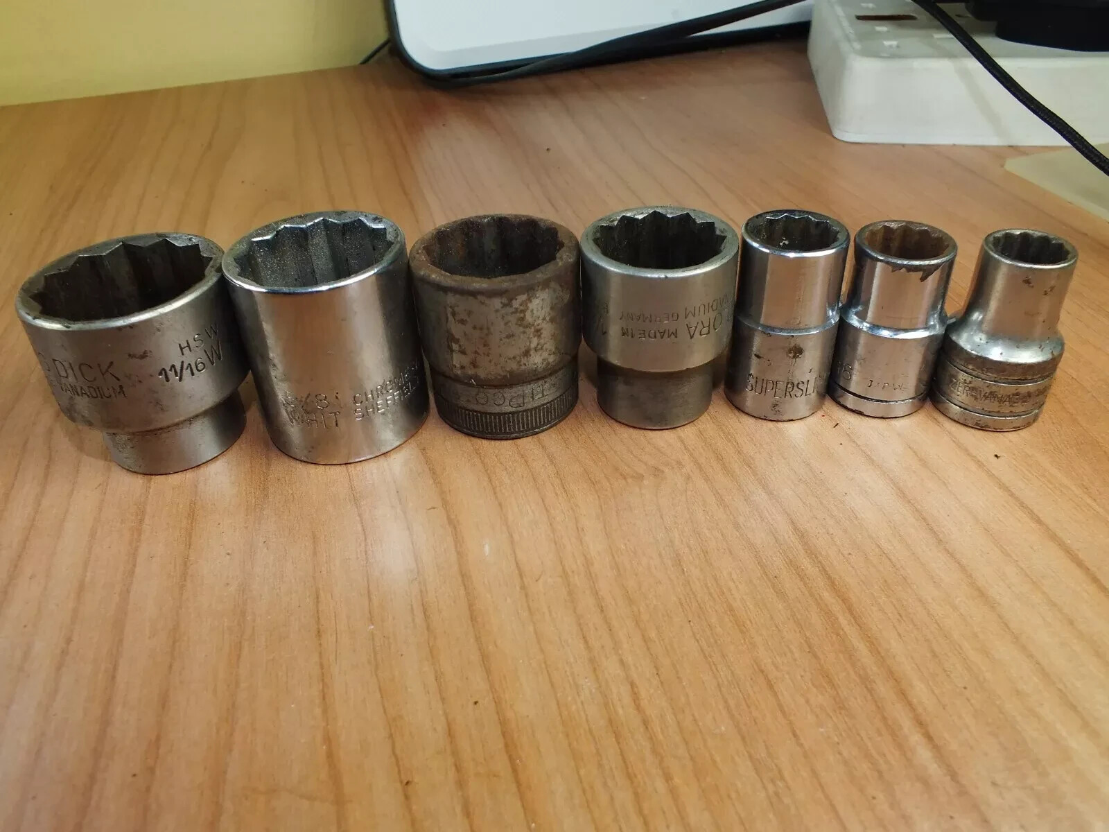 King Dick, Elora, Tipco, Belzer Assorted Socket 1/2″ Imperial NOT China
