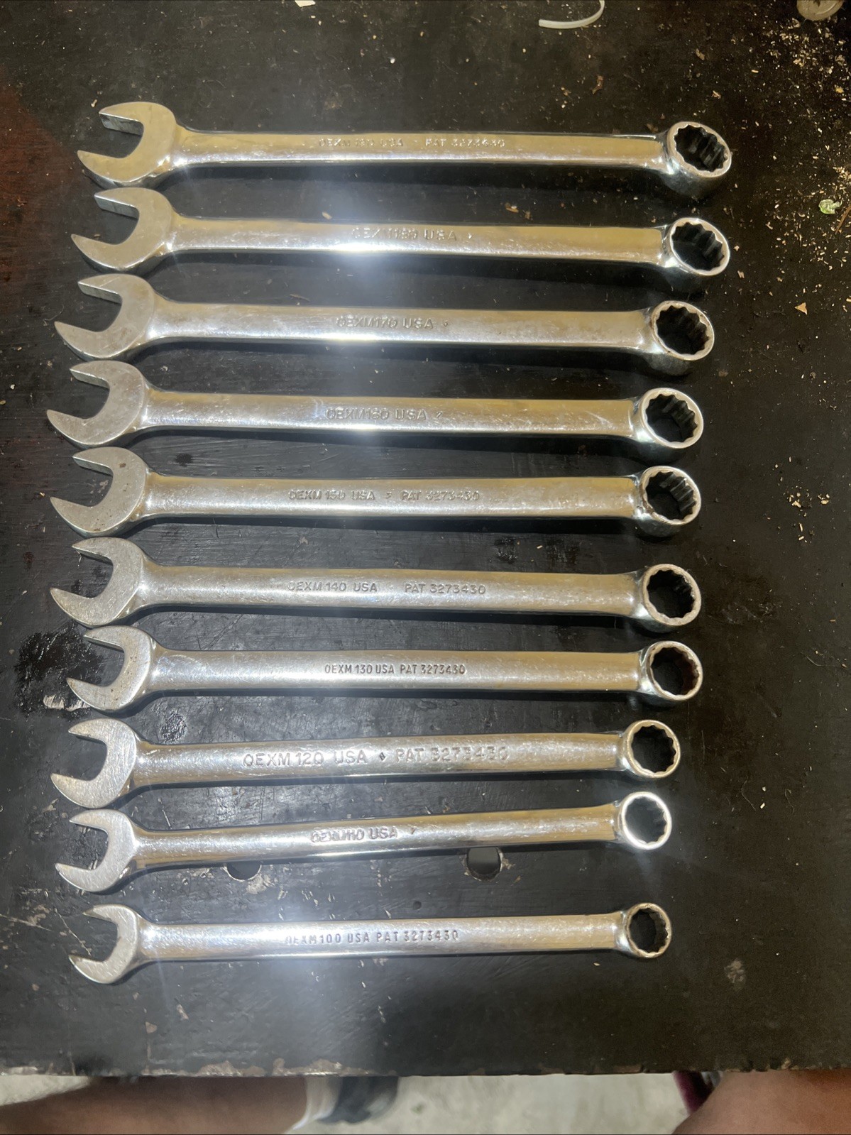 Snap On OEXM 10 Piece Metric Wrench Set 10mm-19mm