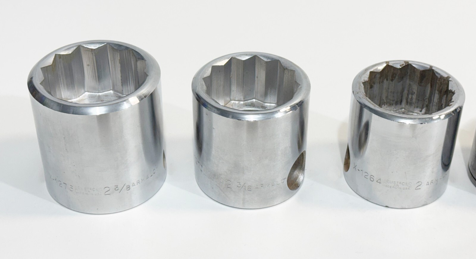 Armstrong SK 3/4″ 1″ Drive Socket set 2 3/8″ – 3/4″ –Lot of 15 Pcs Huge set New
