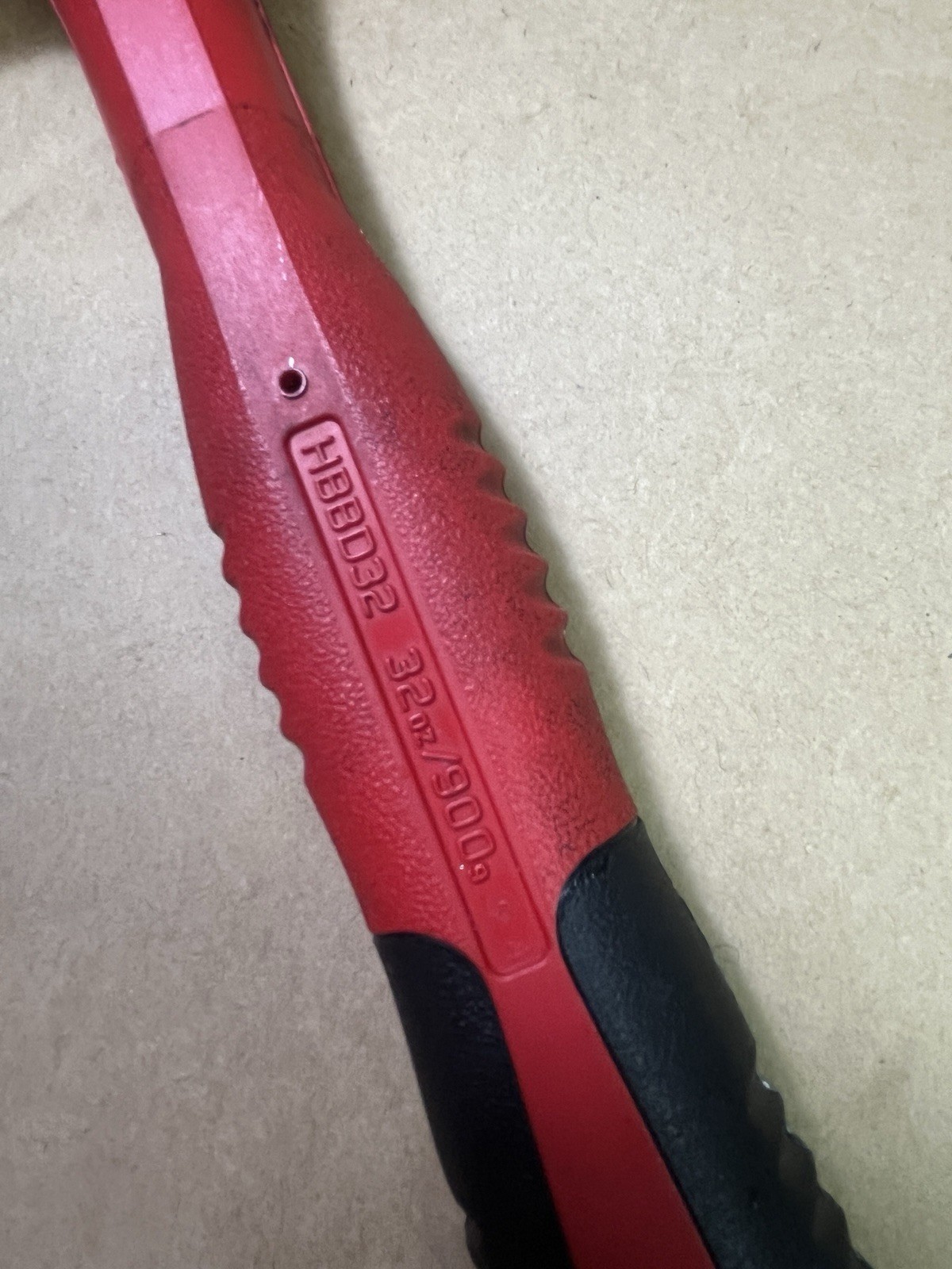 Snap-On Tools HBBD32 Red Ball Peen Dead Blow Hammer 32 Ounce USA