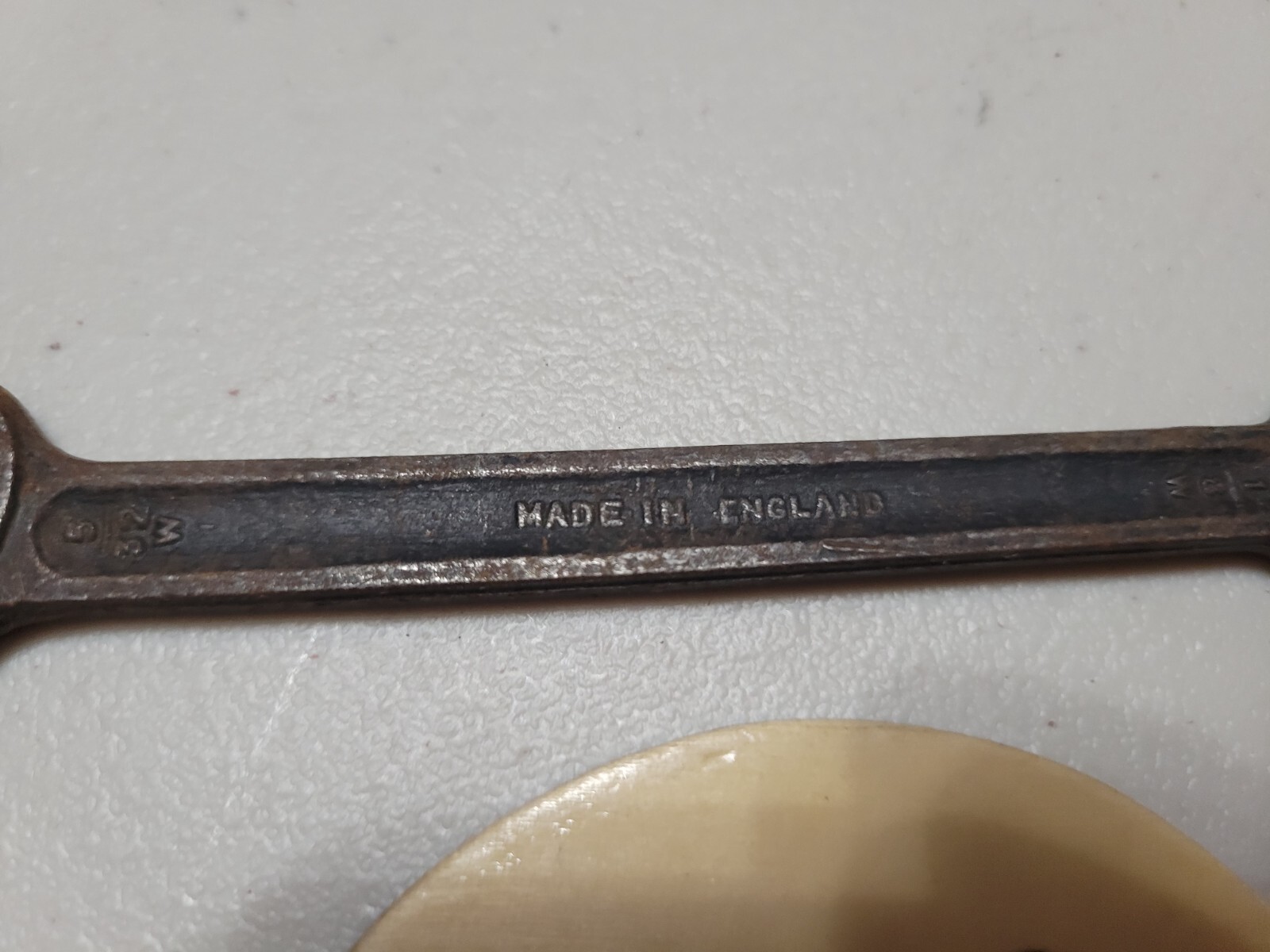 Vintage Triumph 5/32″ W and 1/8″ W Open End Wrench Made in England Whitworth