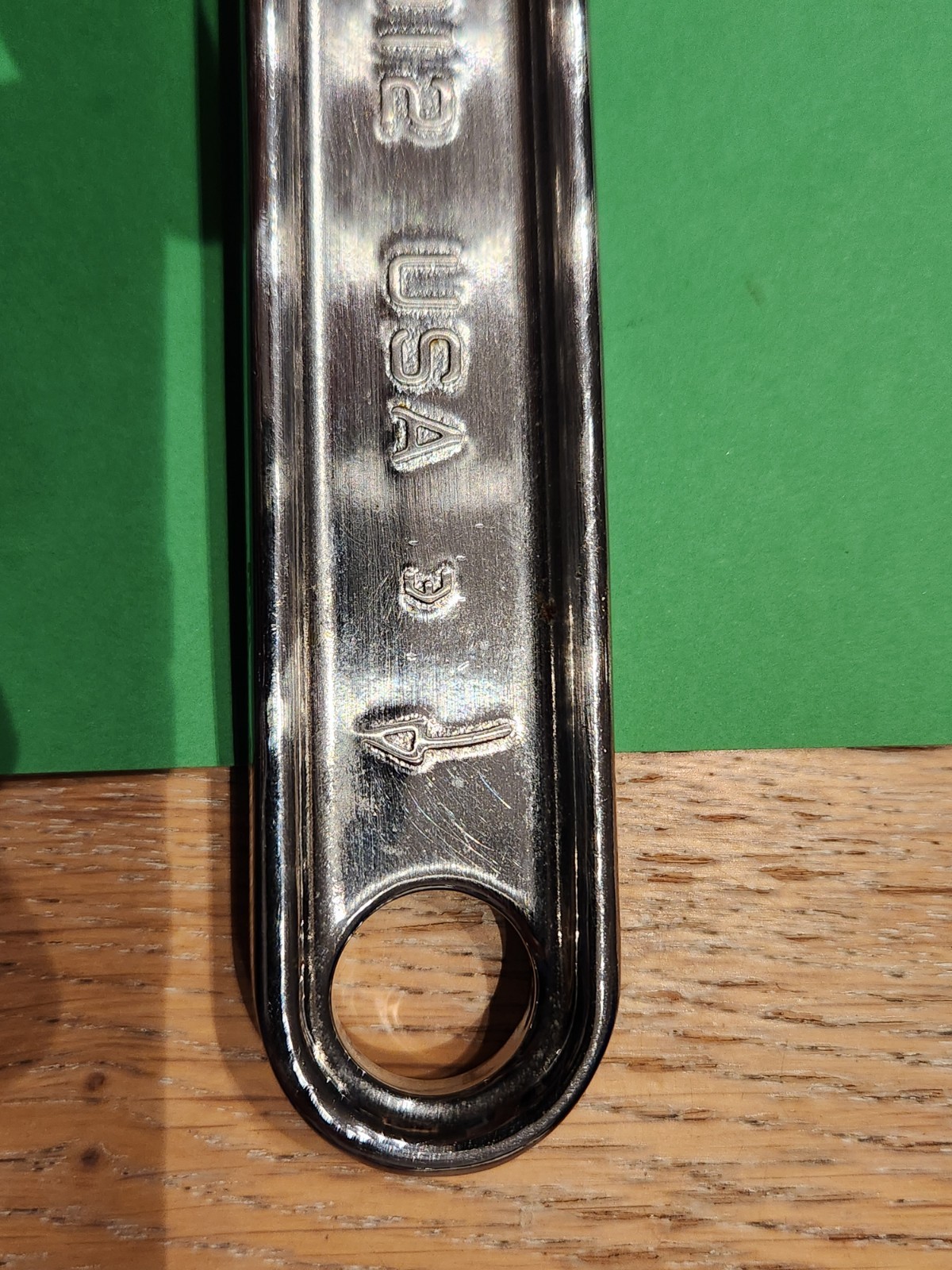 Snap On Tools USA 12” Chrome Adjustable Wrench 1-5/16” Jaw Capacity AD12 NICE