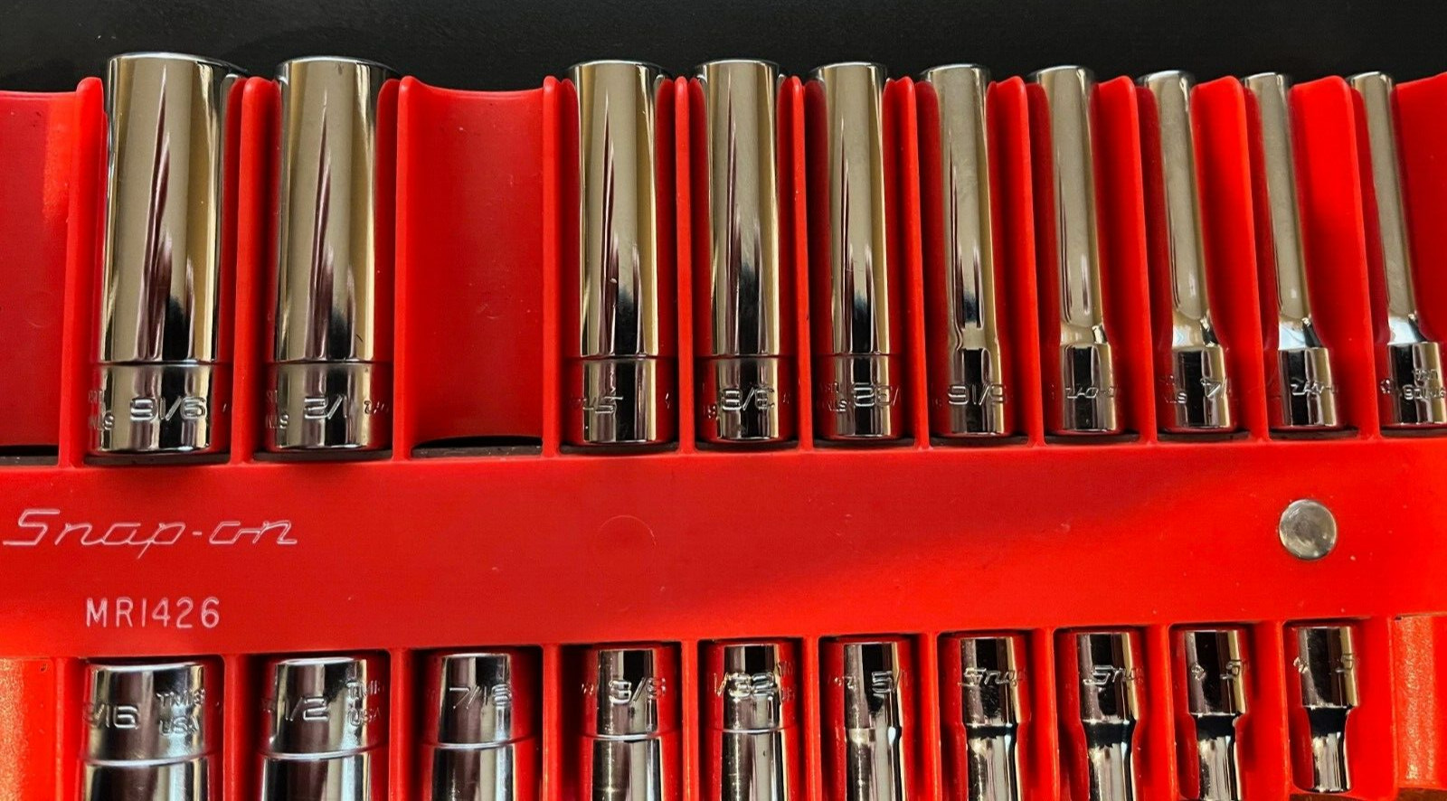 Snap-on 110STMDY & 110TMDY 1/4″ 12 Point Deep 6 Pt Shallow SAE Sockets and Mag