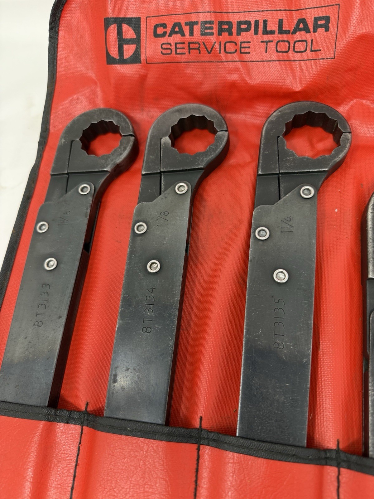 Caterpillar Service Tool Large Ratcheting Flare Nut Wrench Set 8T3227 AS IS*