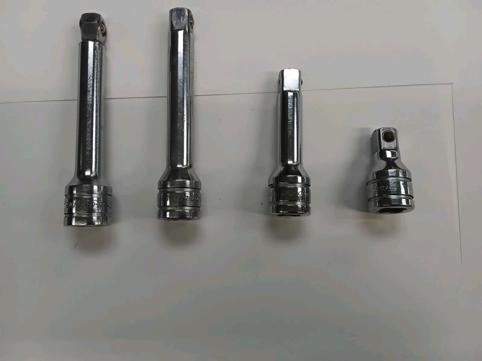 Lot of 4 Snap On Tools ½” Drive Socket Extension Bar- SXW5, SX5, SX3, SX2