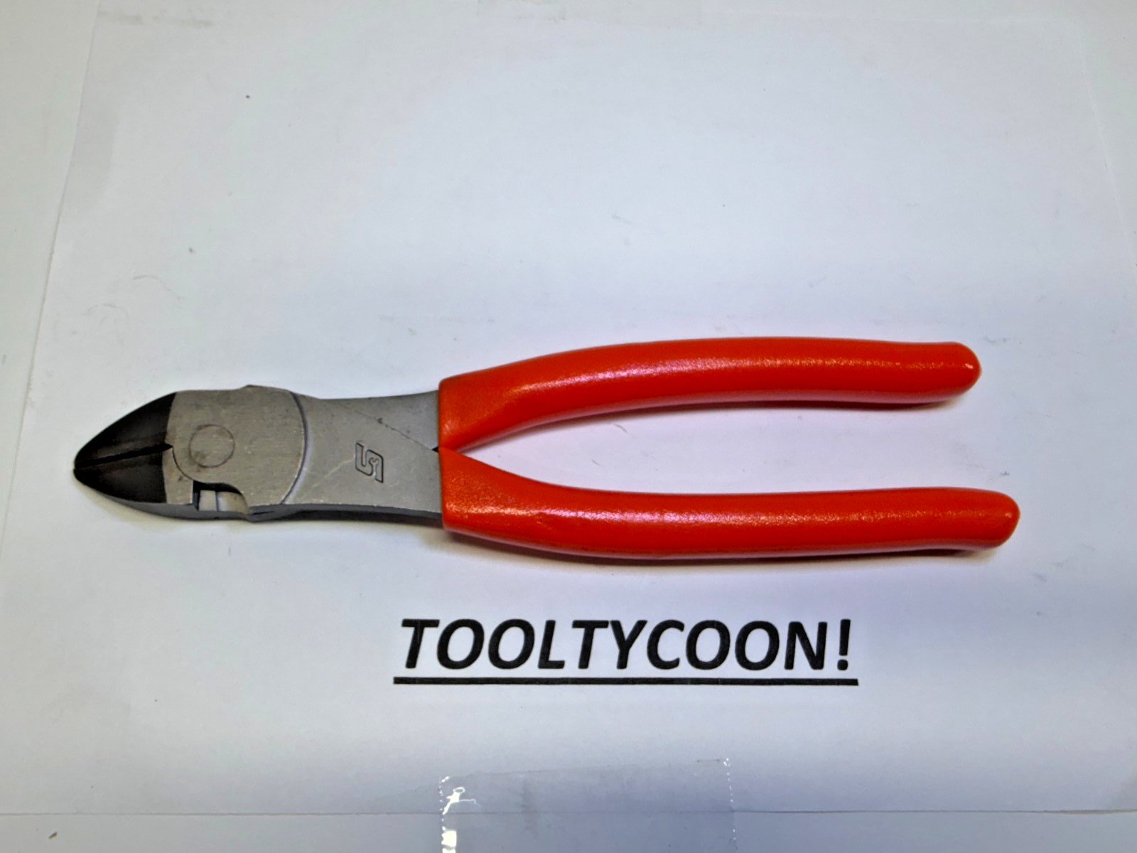 Snap-on Tools USA NEW ORANGE Grip 8″ High Leverage Diagonal Cutter Plier 388ACFO