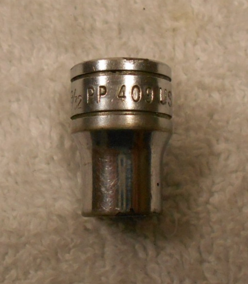 Vintage Snap-on Tools PP409, 3/8″ Drive , 9/32″ Internal Pipe Plug Socket