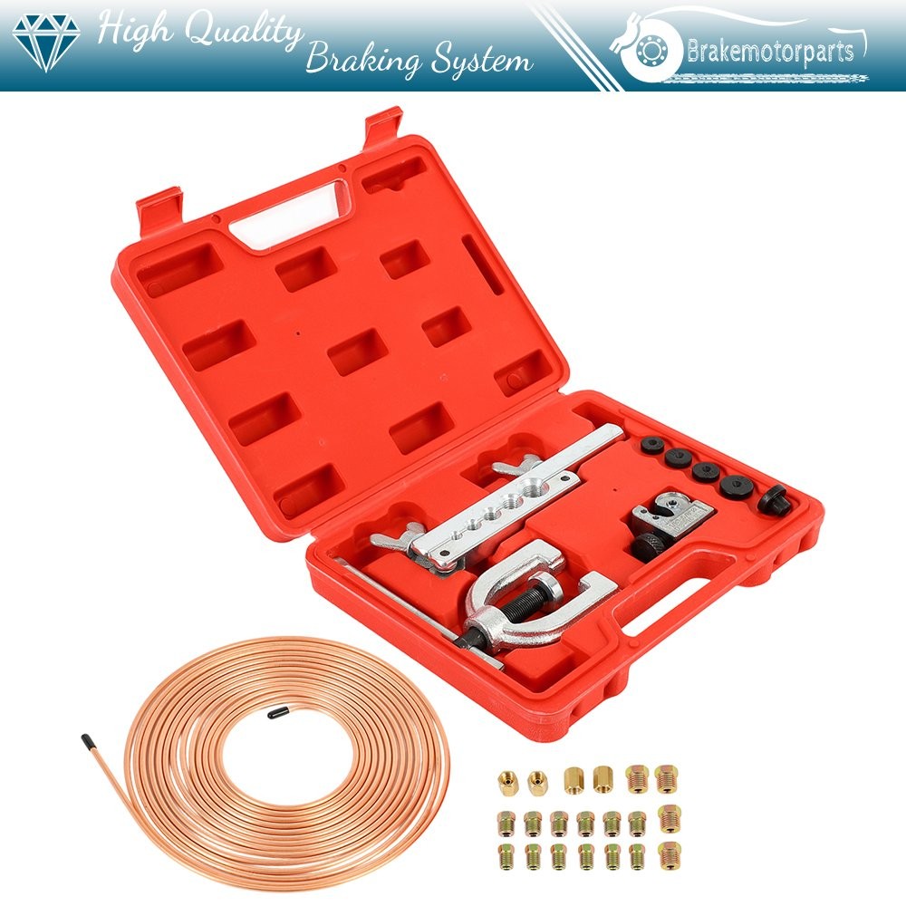✅25FT 1/4 Copper Coated Brake Line Kit – Upgraded Brake Line Flaring Kit Brake