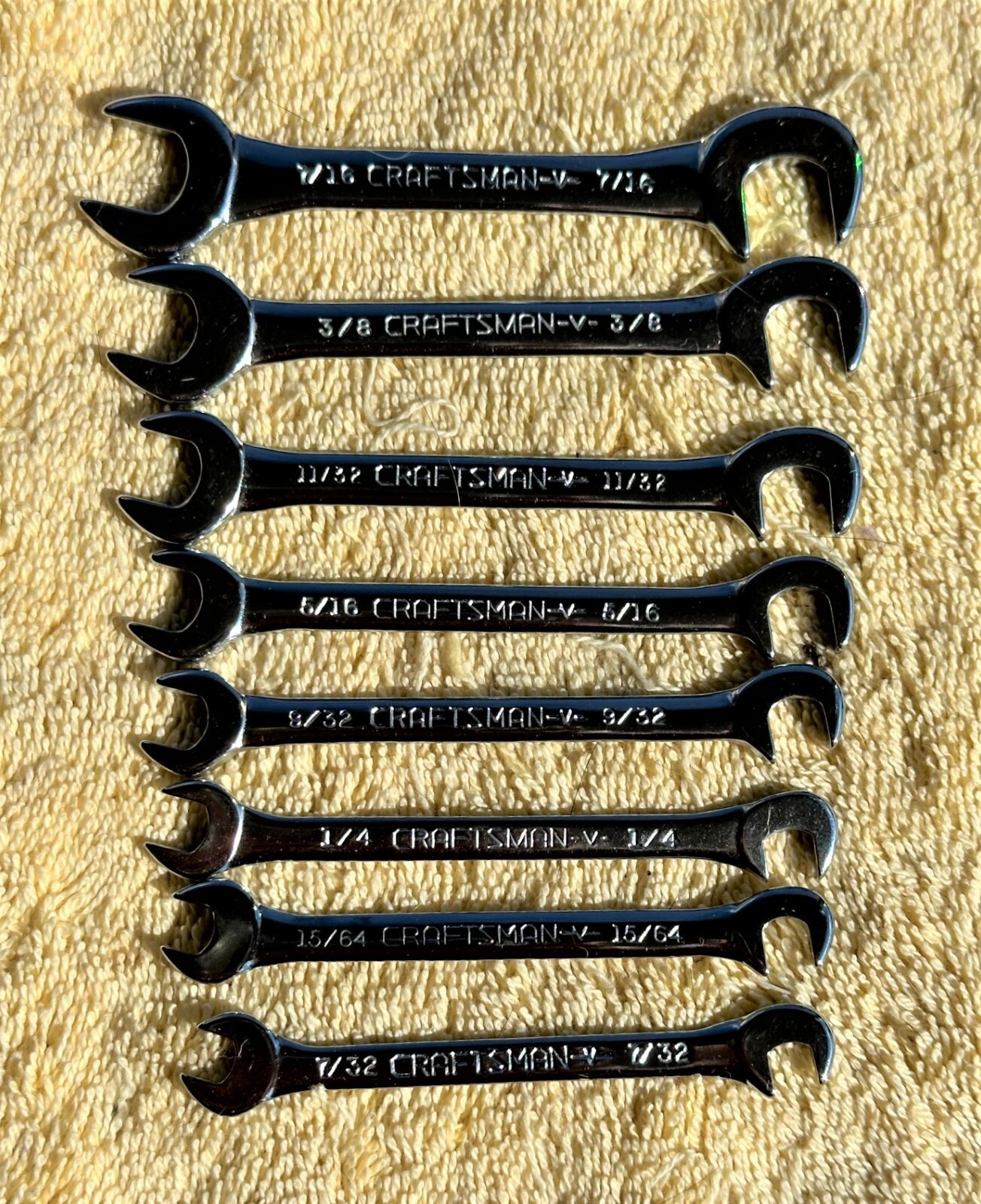 VINTAGE CRAFTSMAN 8 PC «SUPER TUFF» IGNITION WRENCH SET NO. 9-4306 — L@@K NICE