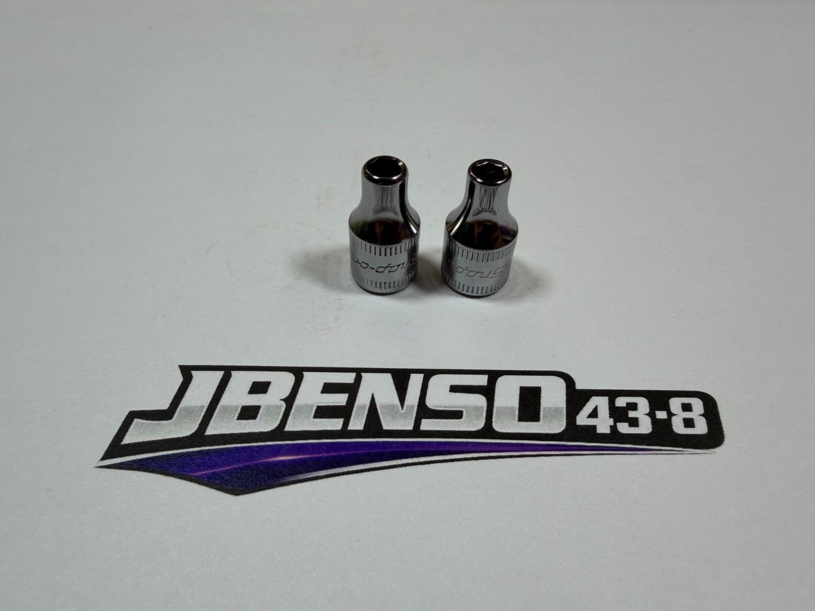 Snap-On Tools NEW 2pc 1/4″ Drive Metric 6pt Shallow Add-On Sockets TMM4 TMM4.5