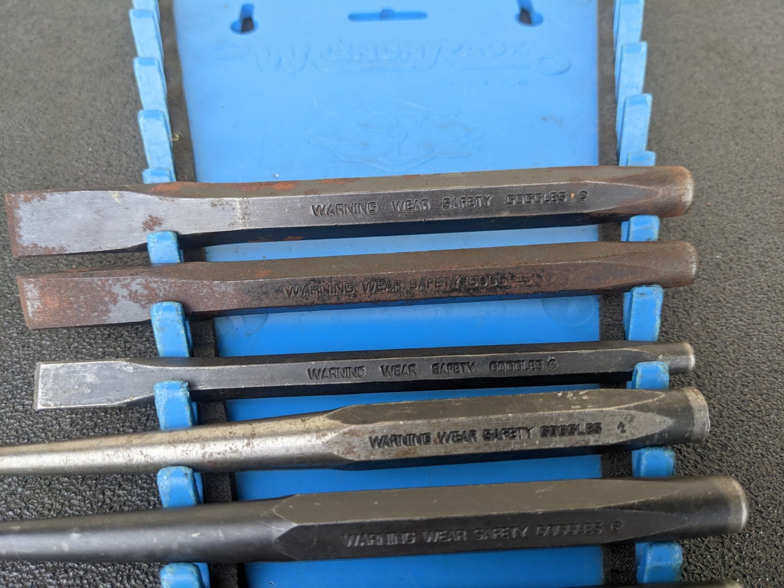 #bo184 Snap-on Tools PPC710BK USA 11 Piece Punch and Chisel Set w/ Kit Bag