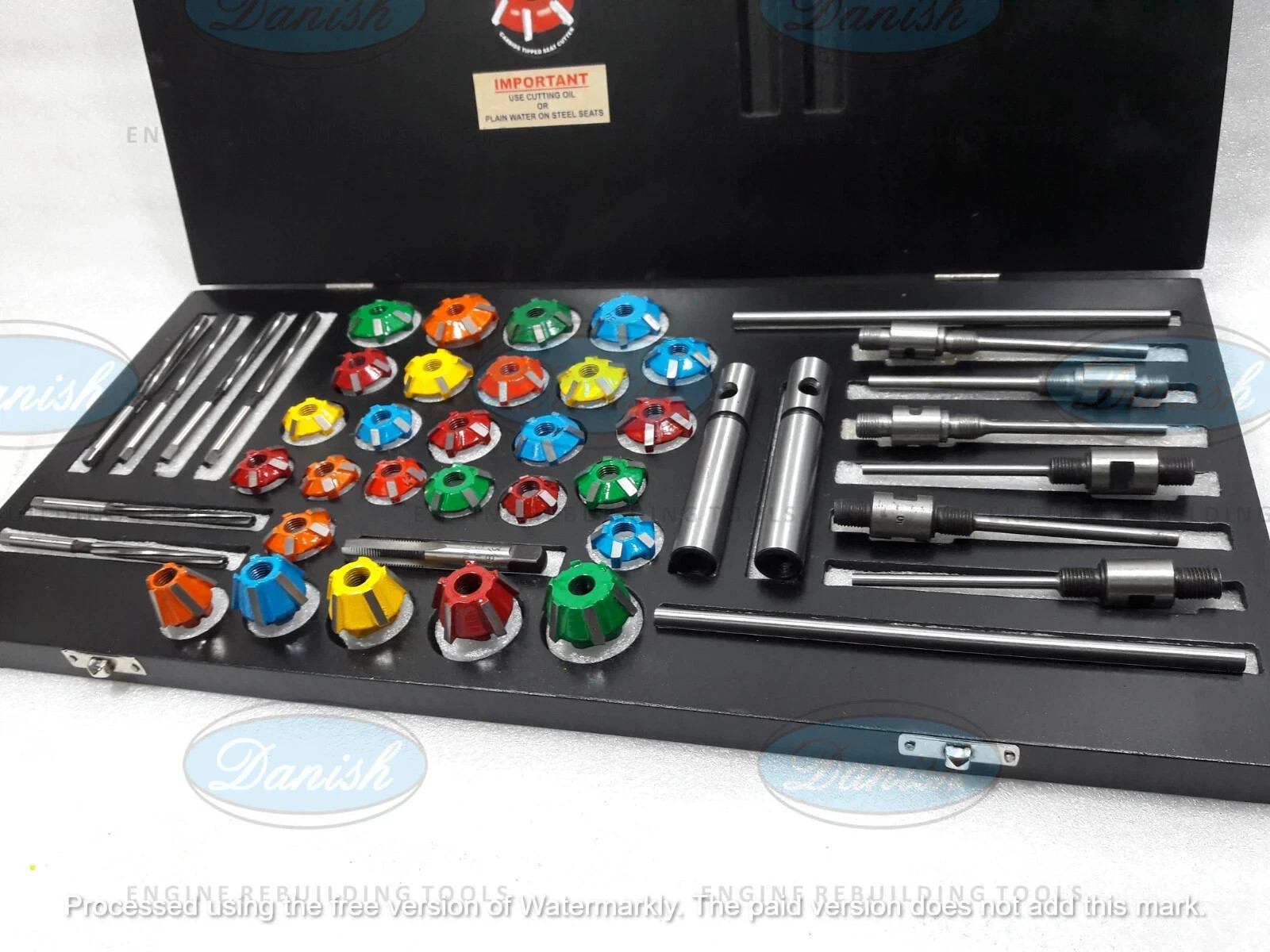 New Valve Job Seat Cutter Set Carbide Tipped For Motorcycles 3 Angle