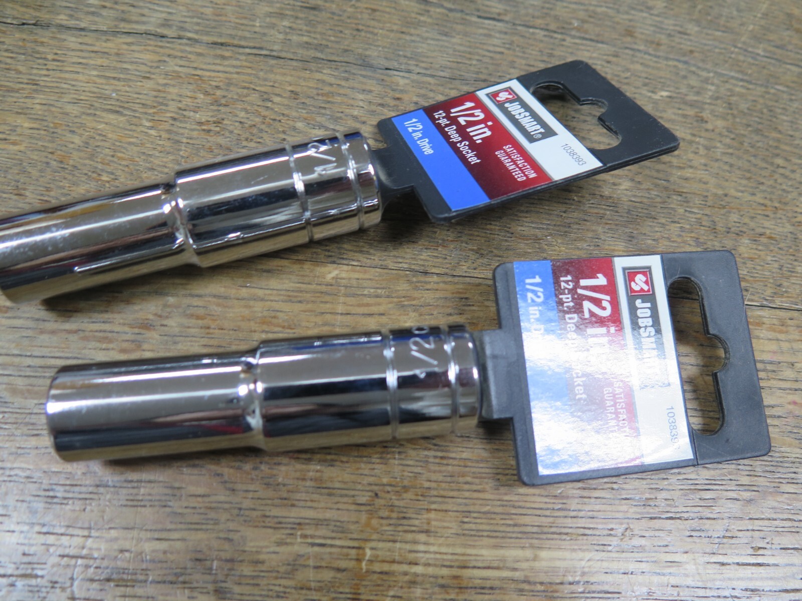 2 JobSmart 1/2 in 12-pt Deep Socket 1/2 in Drive – 1038393 – 2 ITEMS
